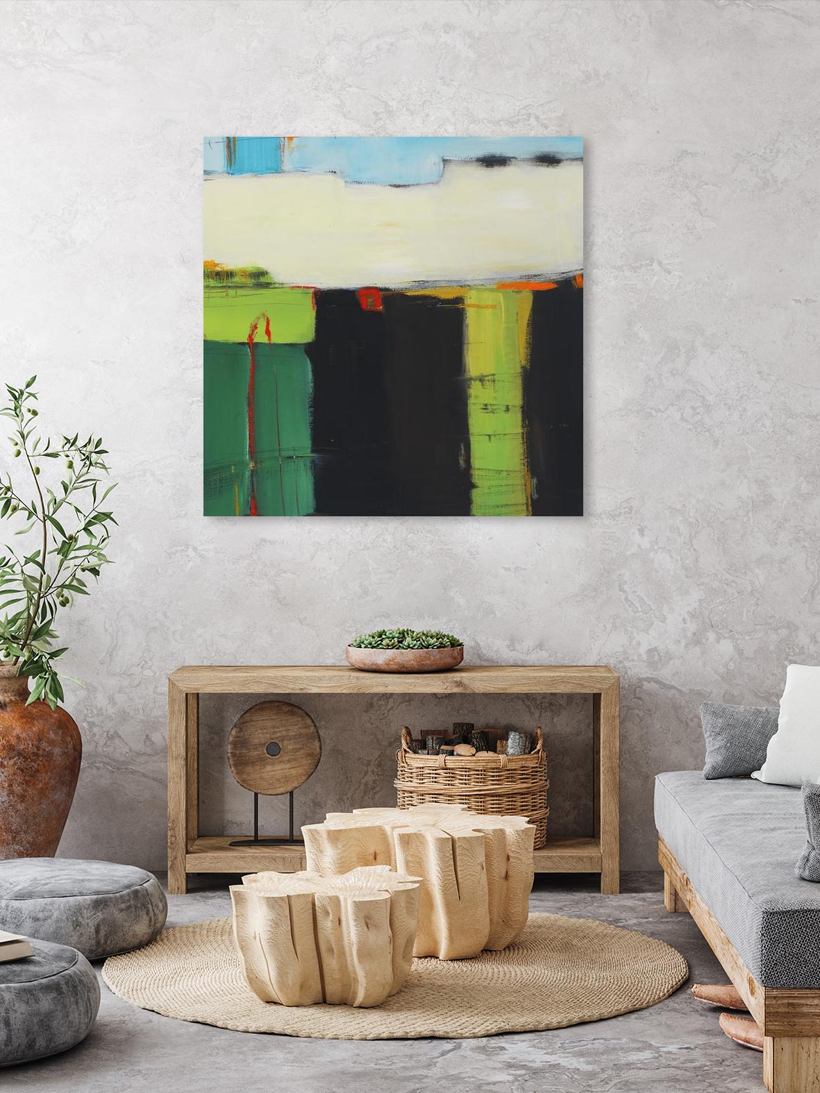 Red House View by Mark Pulliam on GIANT ART - black abstract