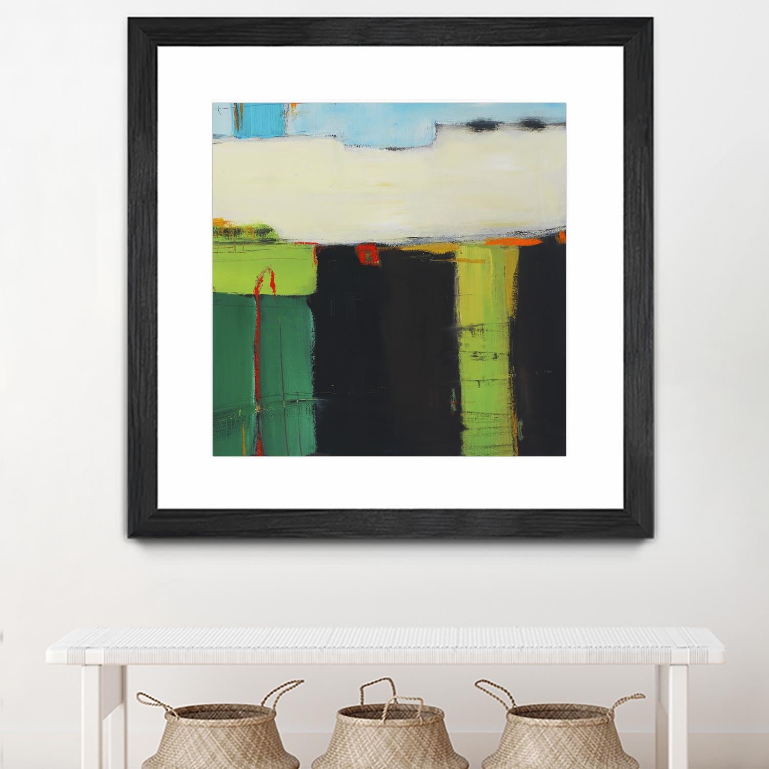 Red House View by Mark Pulliam on GIANT ART - black abstract