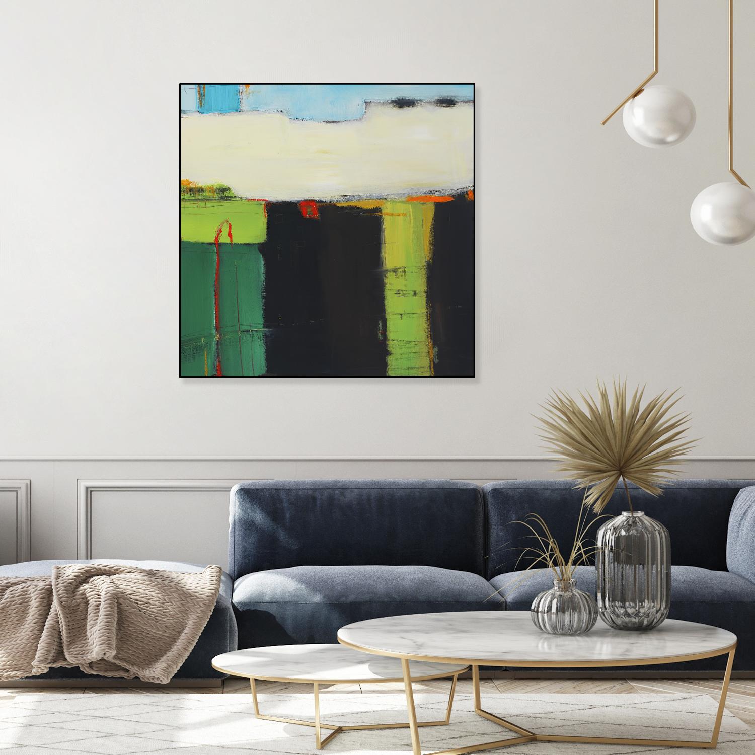 Red House View by Mark Pulliam on GIANT ART - black abstract