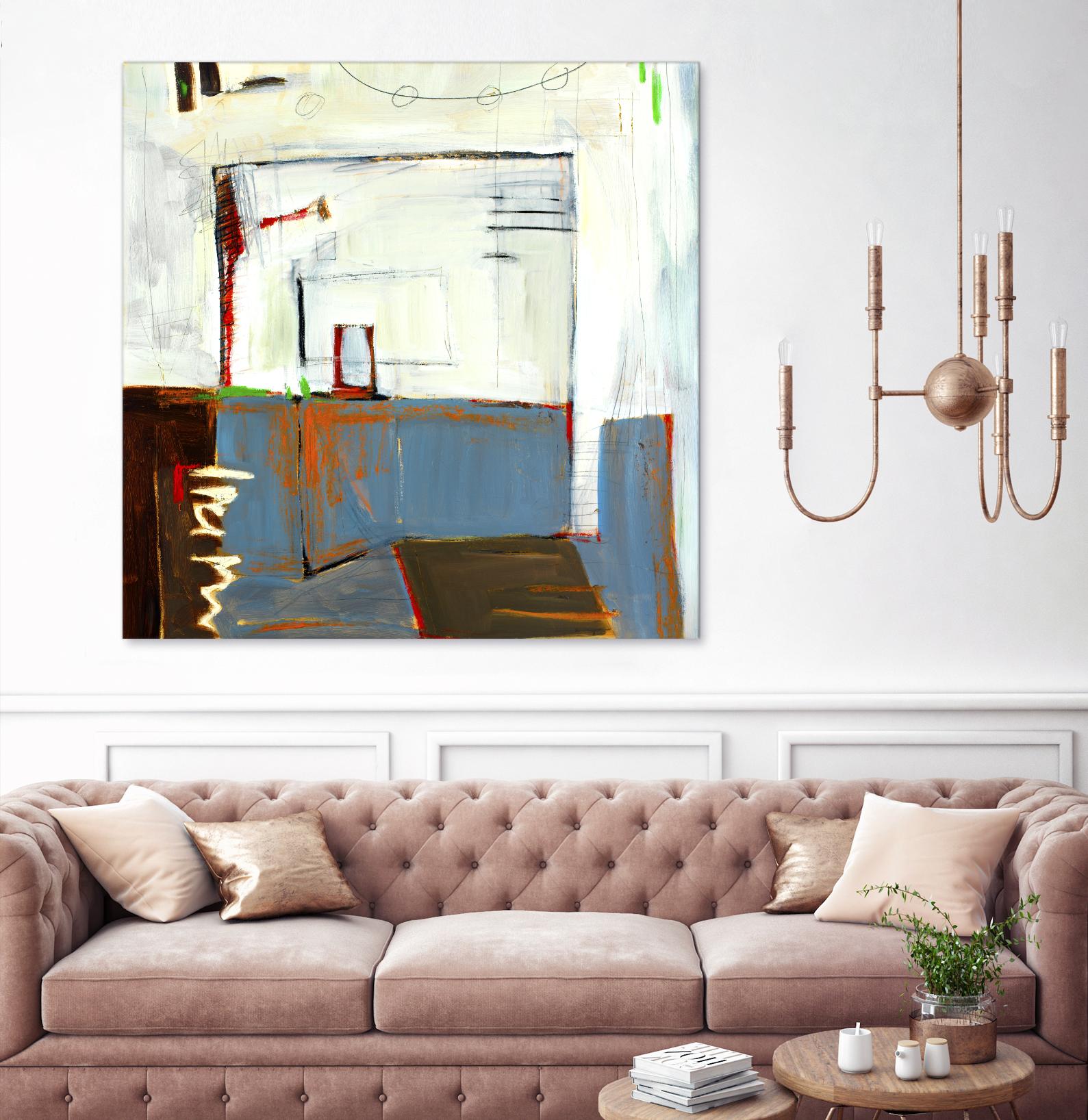 Small Red Door by Mark Pulliam on GIANT ART - blue abstract