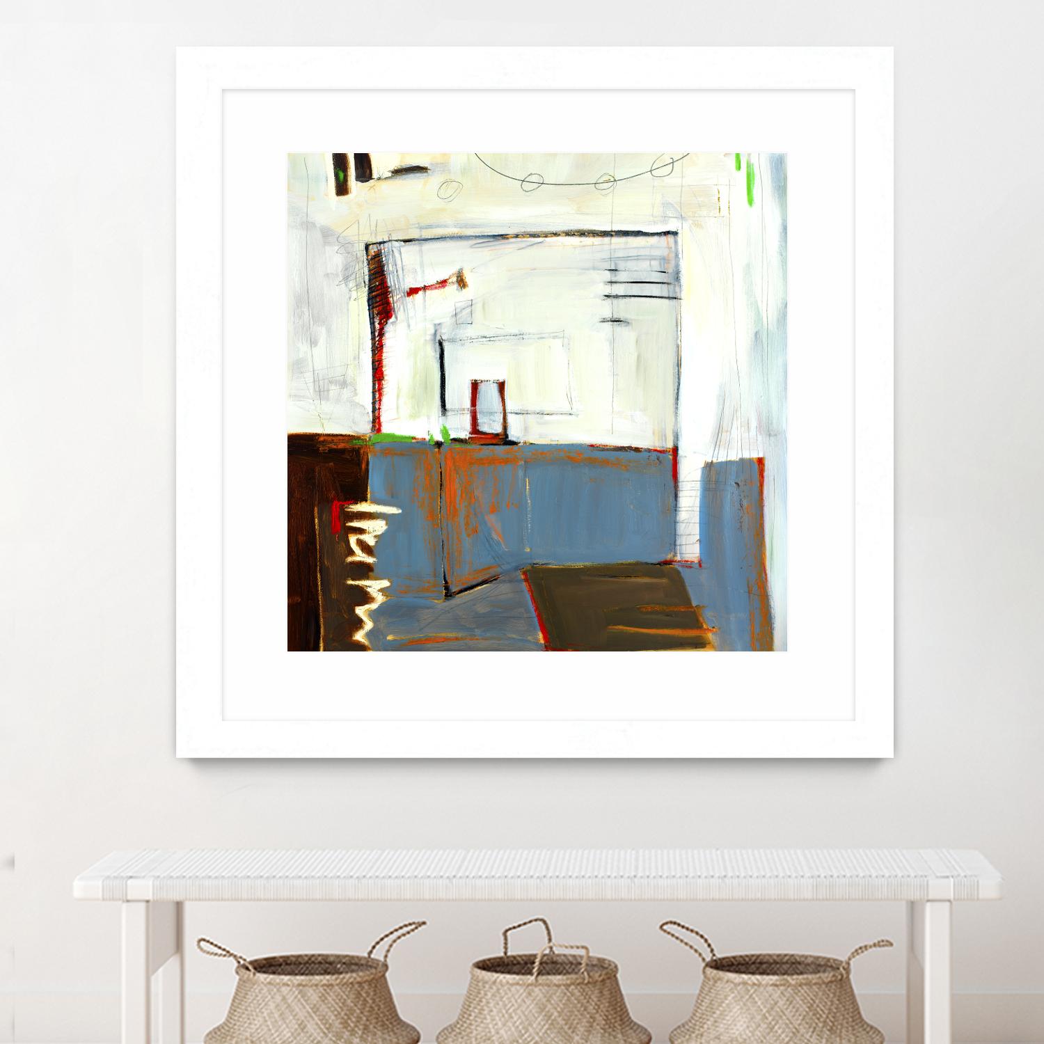 Small Red Door by Mark Pulliam on GIANT ART - blue abstract