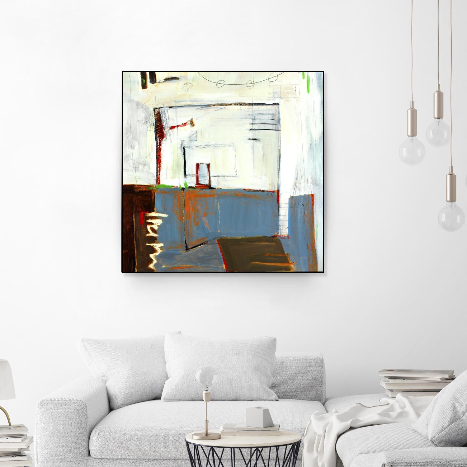 Small Red Door by Mark Pulliam on GIANT ART - blue abstract