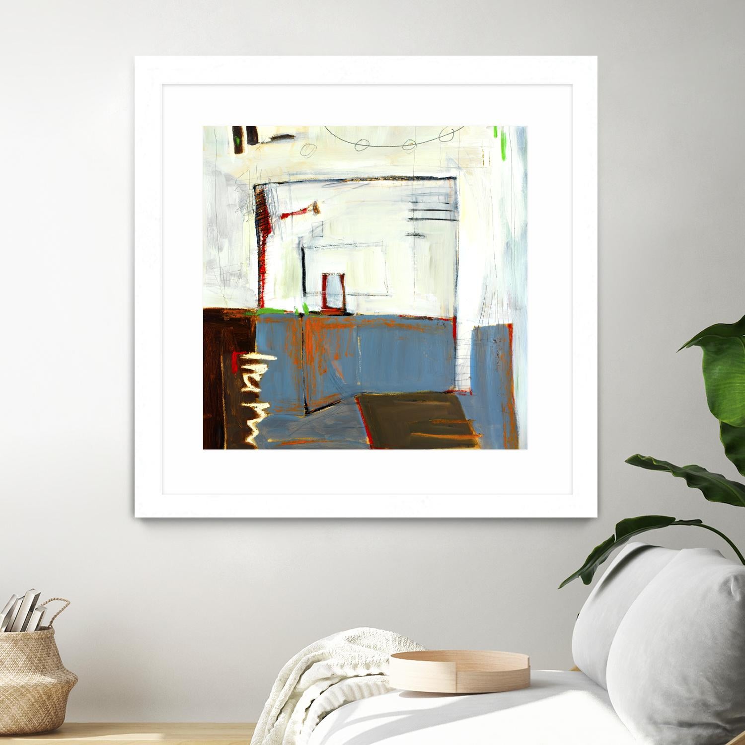 Small Red Door by Mark Pulliam on GIANT ART - blue abstract