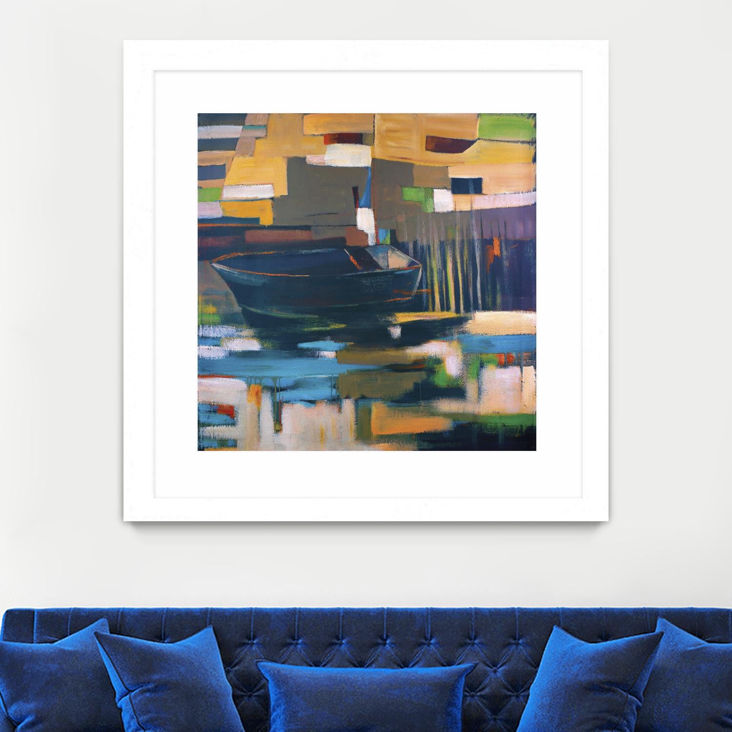 Boat by Mark Pulliam on GIANT ART - orange abstract