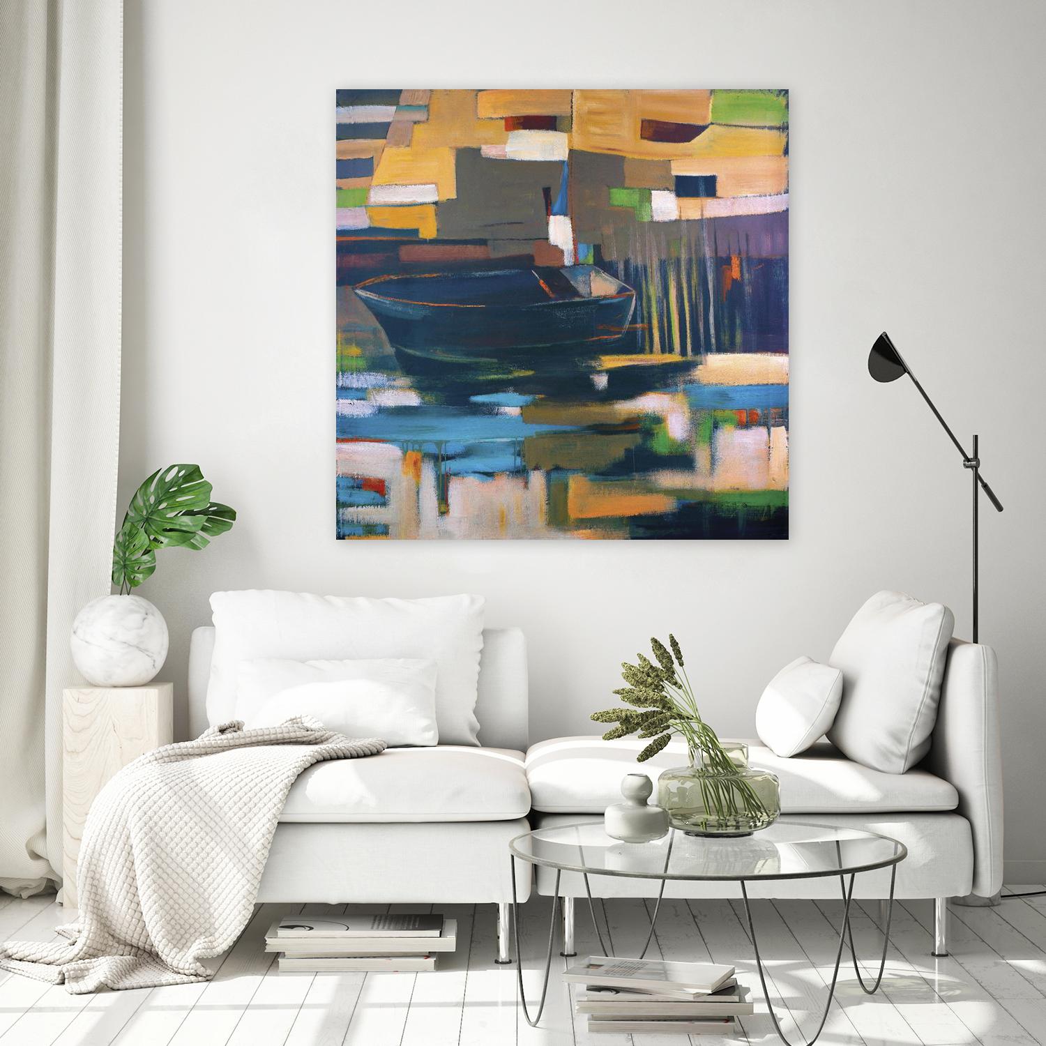 Boat by Mark Pulliam on GIANT ART - orange abstract