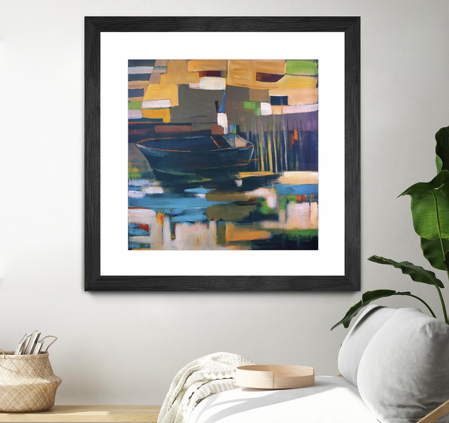 Boat by Mark Pulliam on GIANT ART - orange abstract