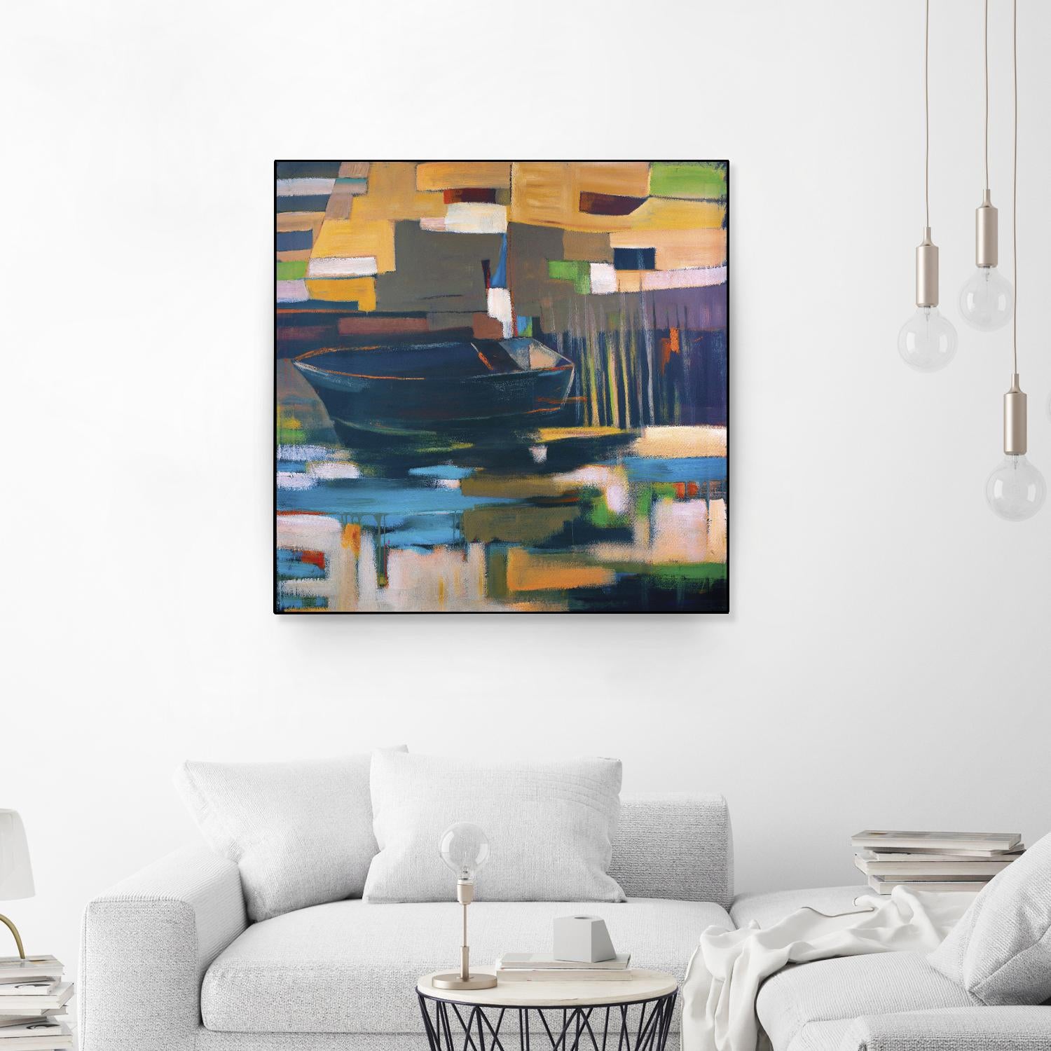 Boat by Mark Pulliam on GIANT ART - orange abstract