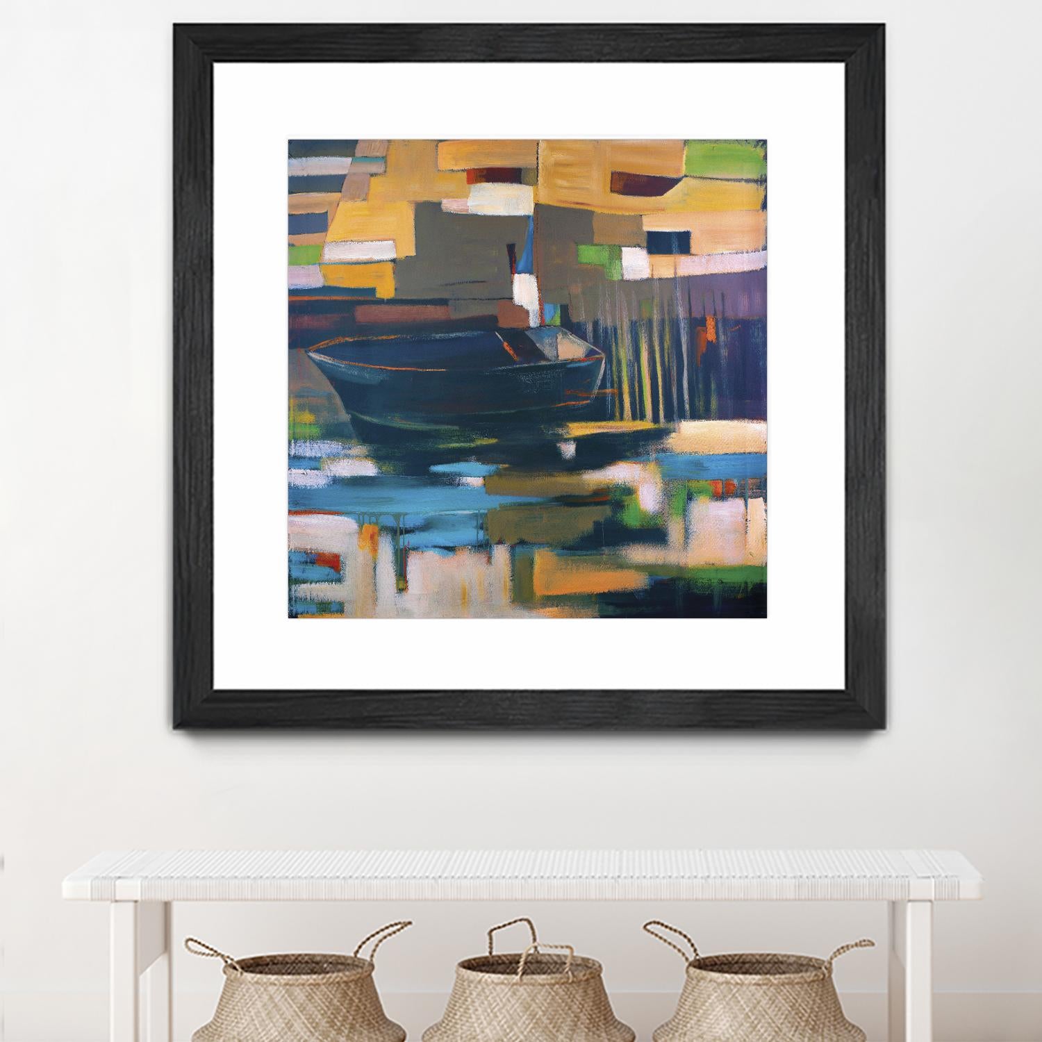 Boat by Mark Pulliam on GIANT ART - orange abstract
