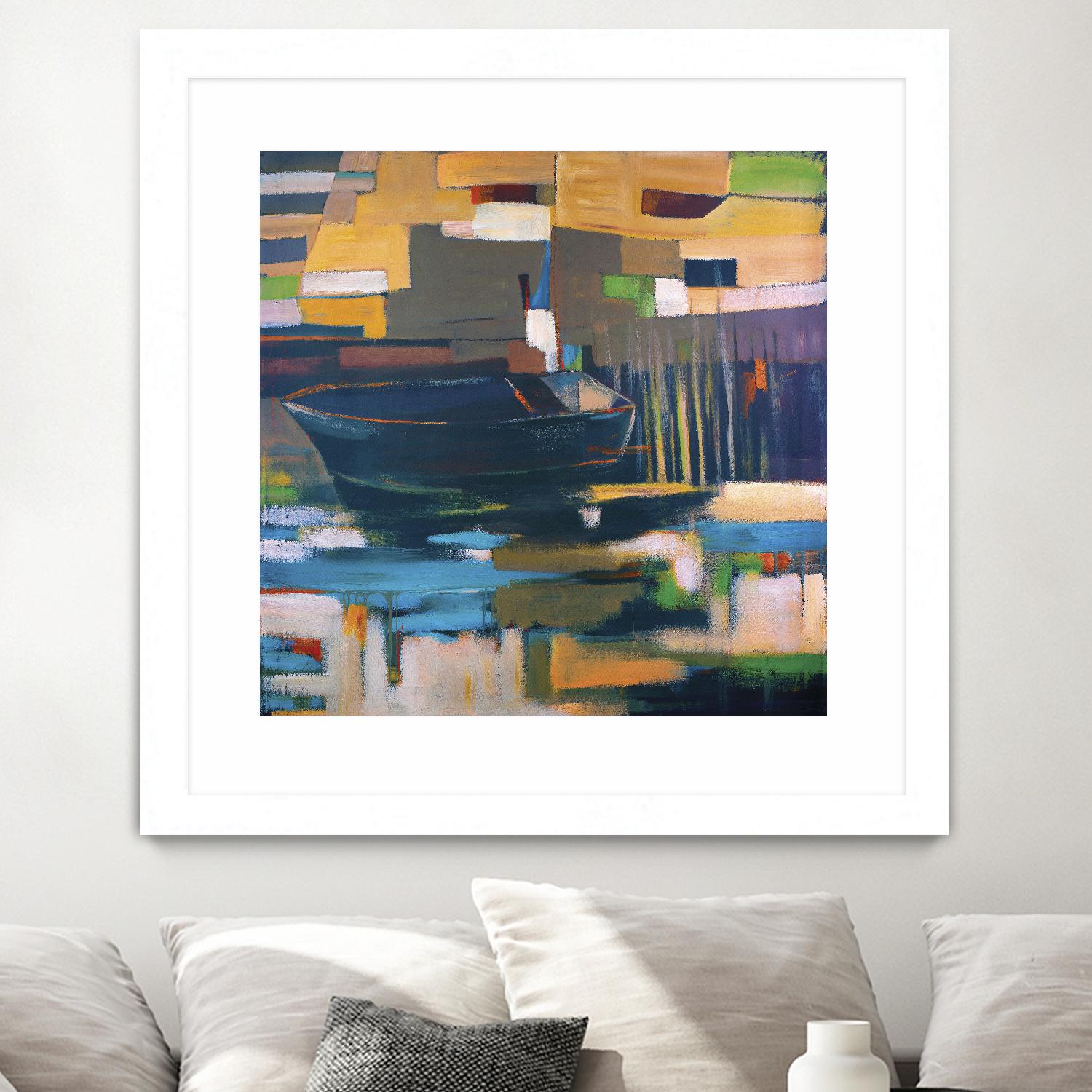Boat by Mark Pulliam on GIANT ART - orange abstract