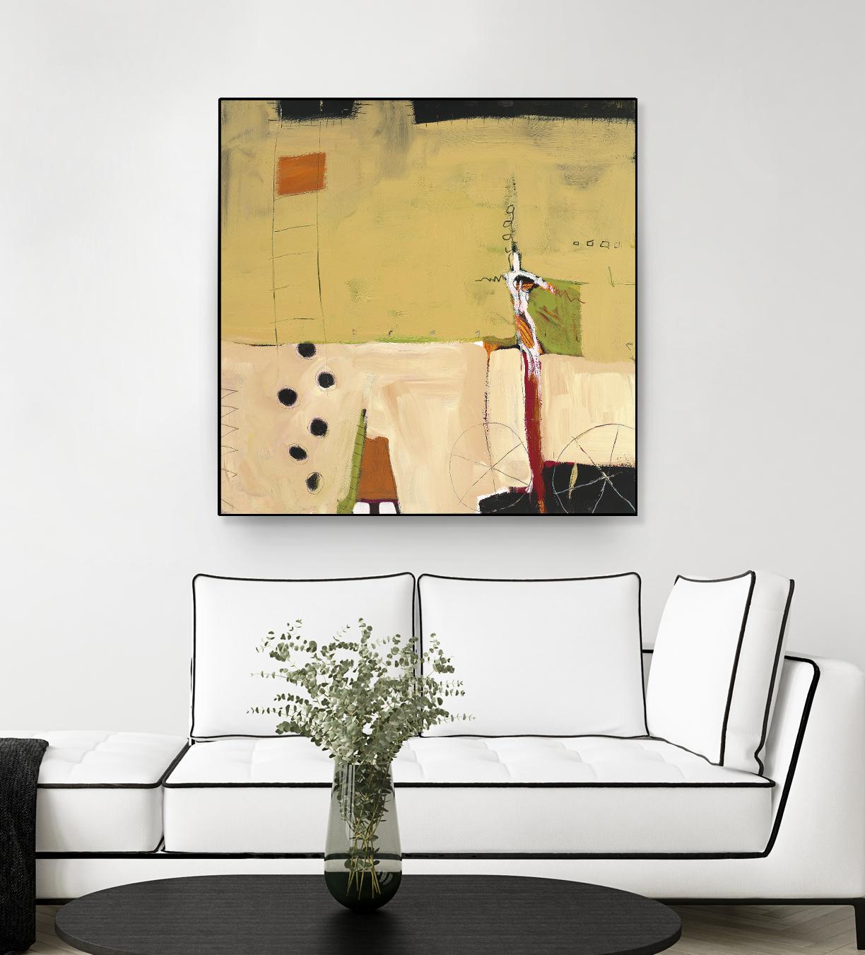 Le Circ II by Mark Pulliam on GIANT ART - yellow abstract