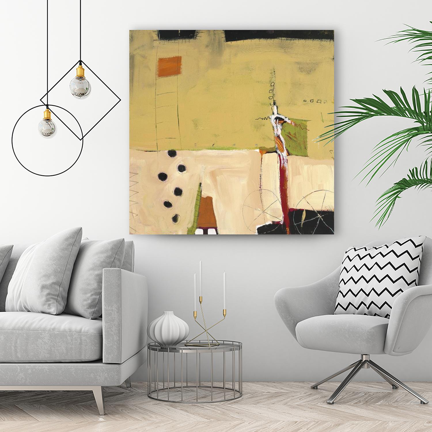 Le Circ II by Mark Pulliam on GIANT ART - yellow abstract