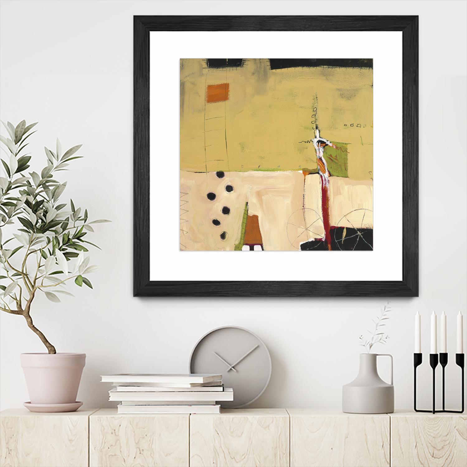 Le Circ II by Mark Pulliam on GIANT ART - yellow abstract