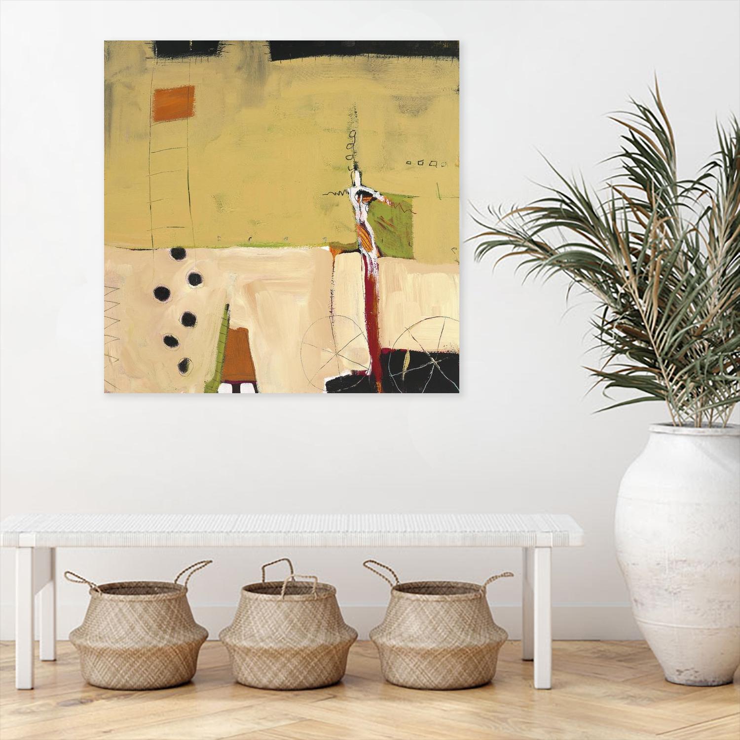 Le Circ II by Mark Pulliam on GIANT ART - yellow abstract