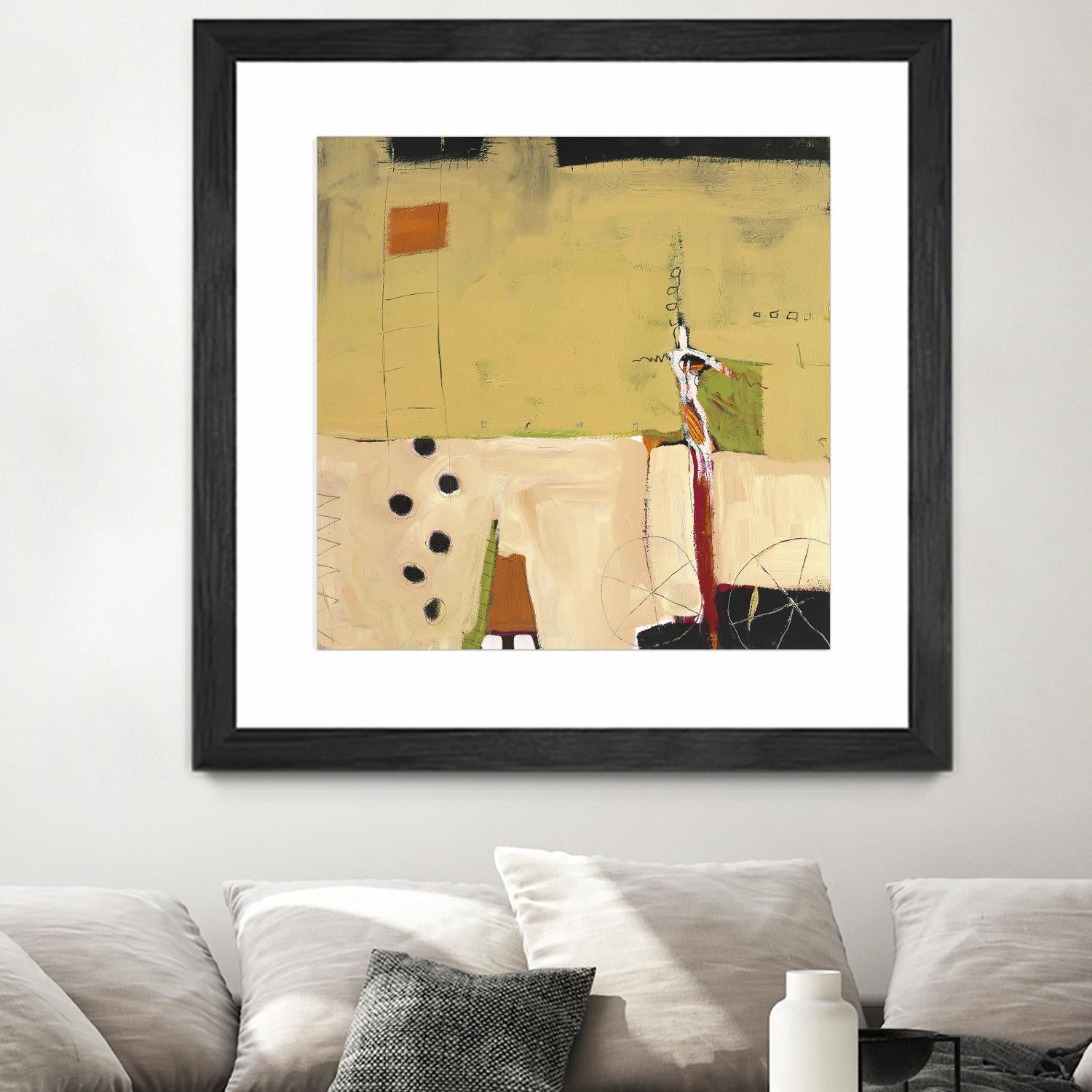 Le Circ II by Mark Pulliam on GIANT ART - yellow abstract