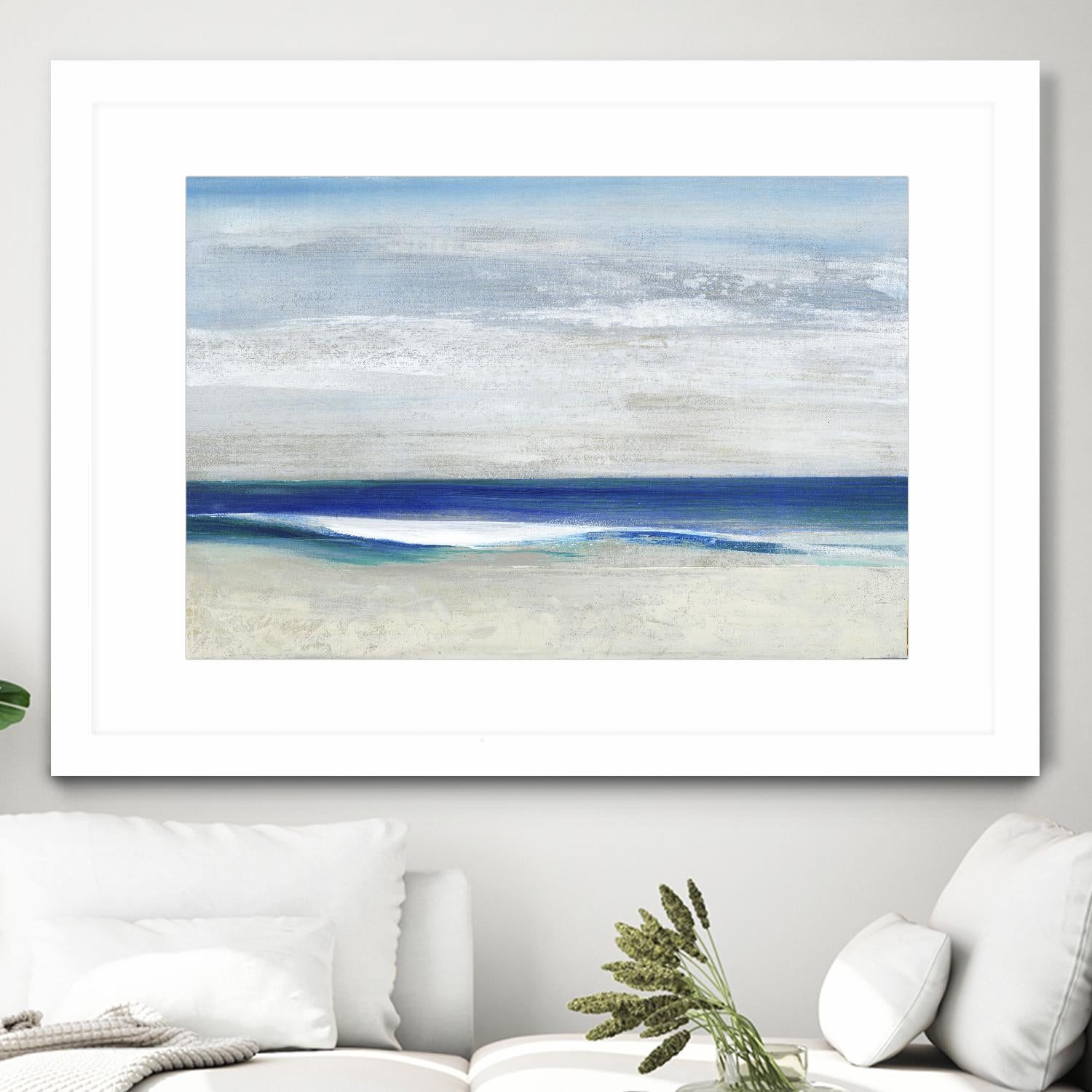 Summers End by Maya Woods on GIANT ART - beige abstract