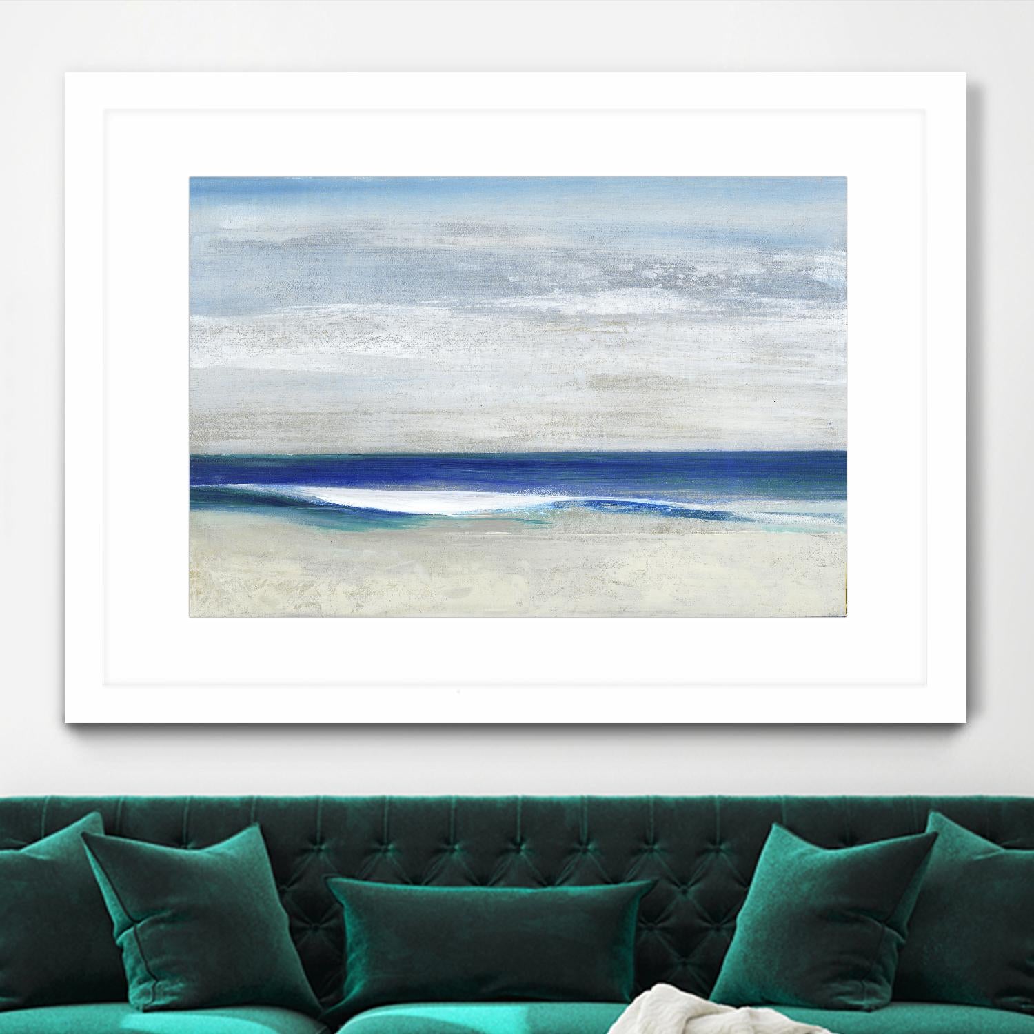 Summers End by Maya Woods on GIANT ART - beige abstract