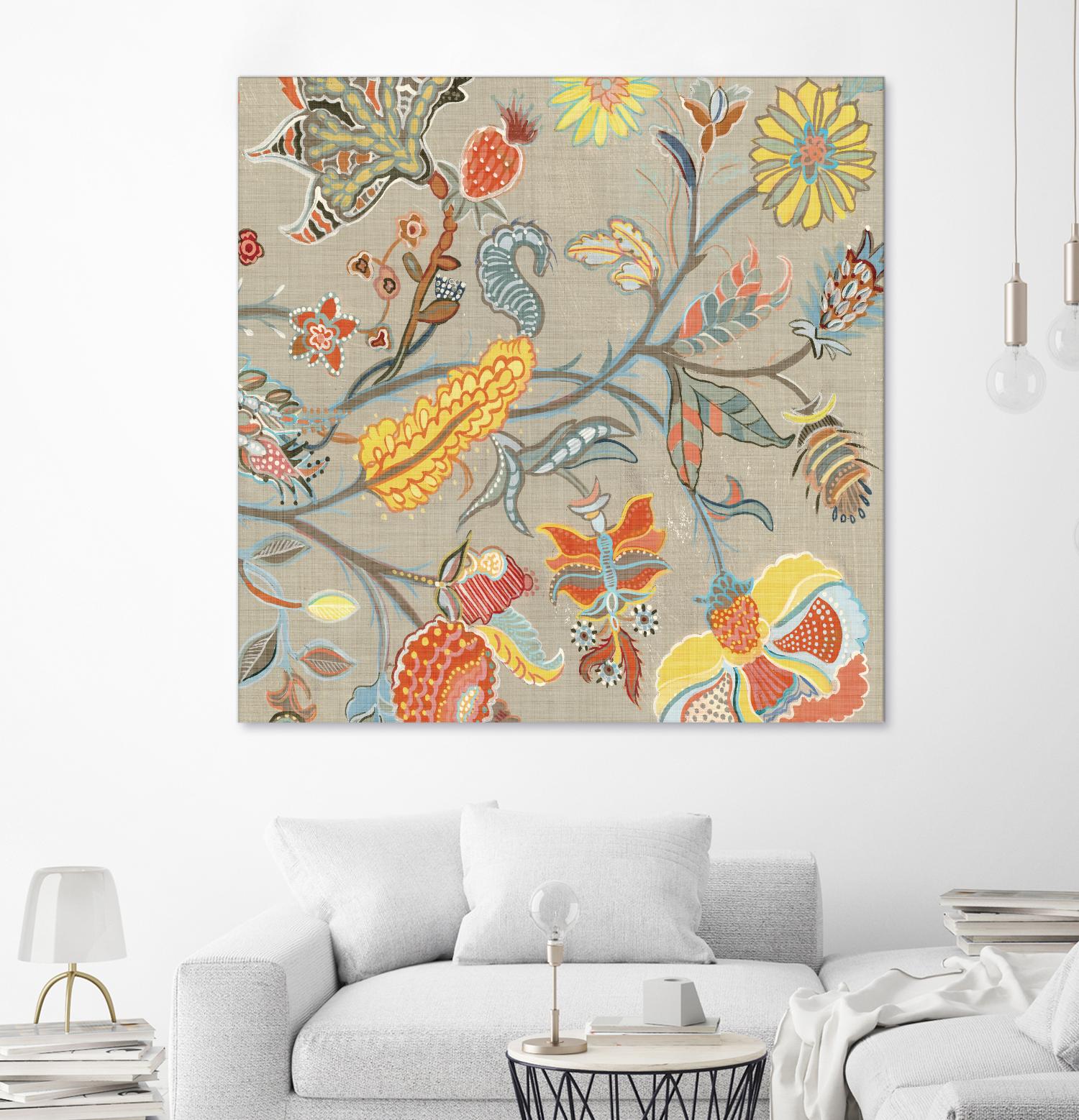 Folklore II by Maya Woods on GIANT ART - yellow floral