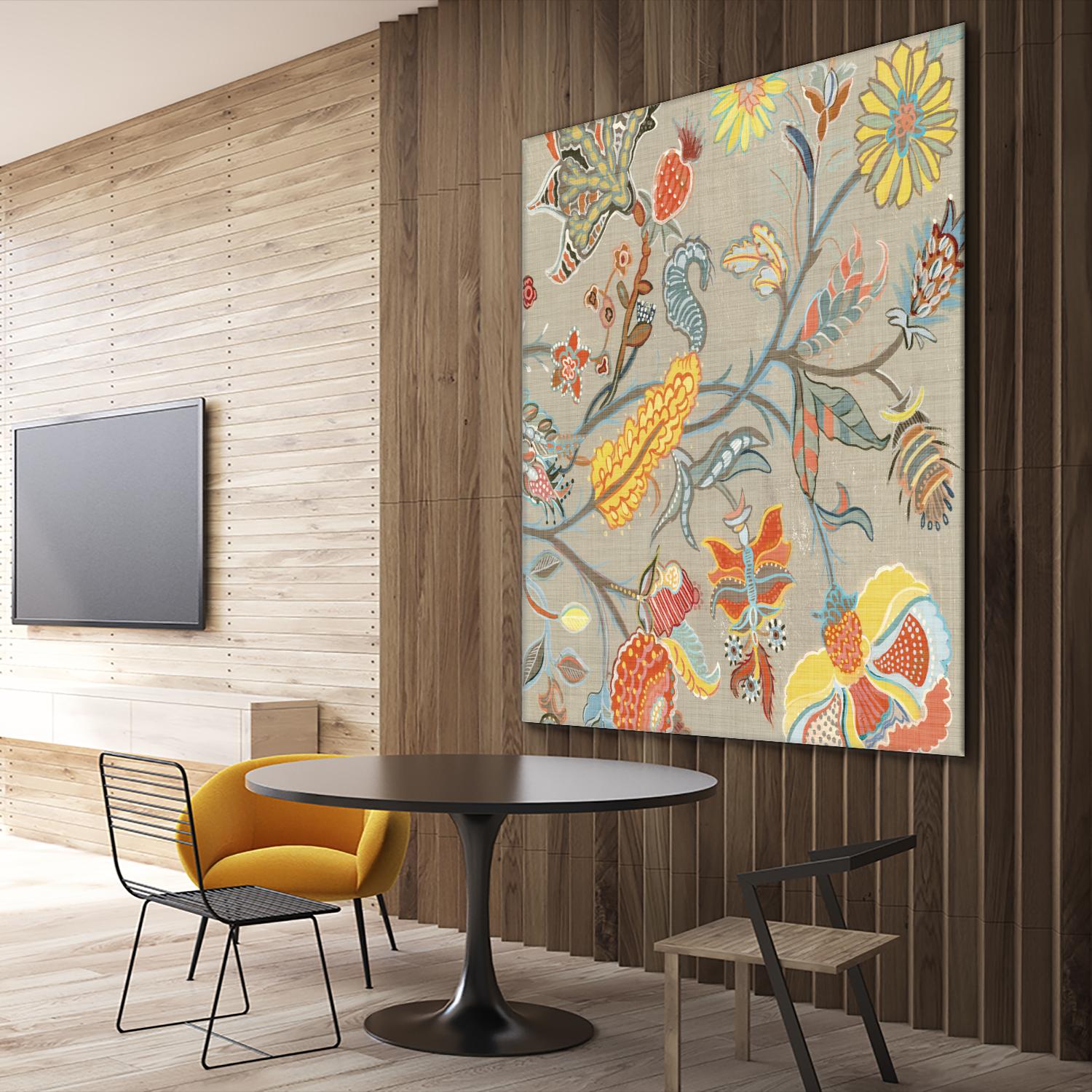 Folklore II by Maya Woods on GIANT ART - yellow floral