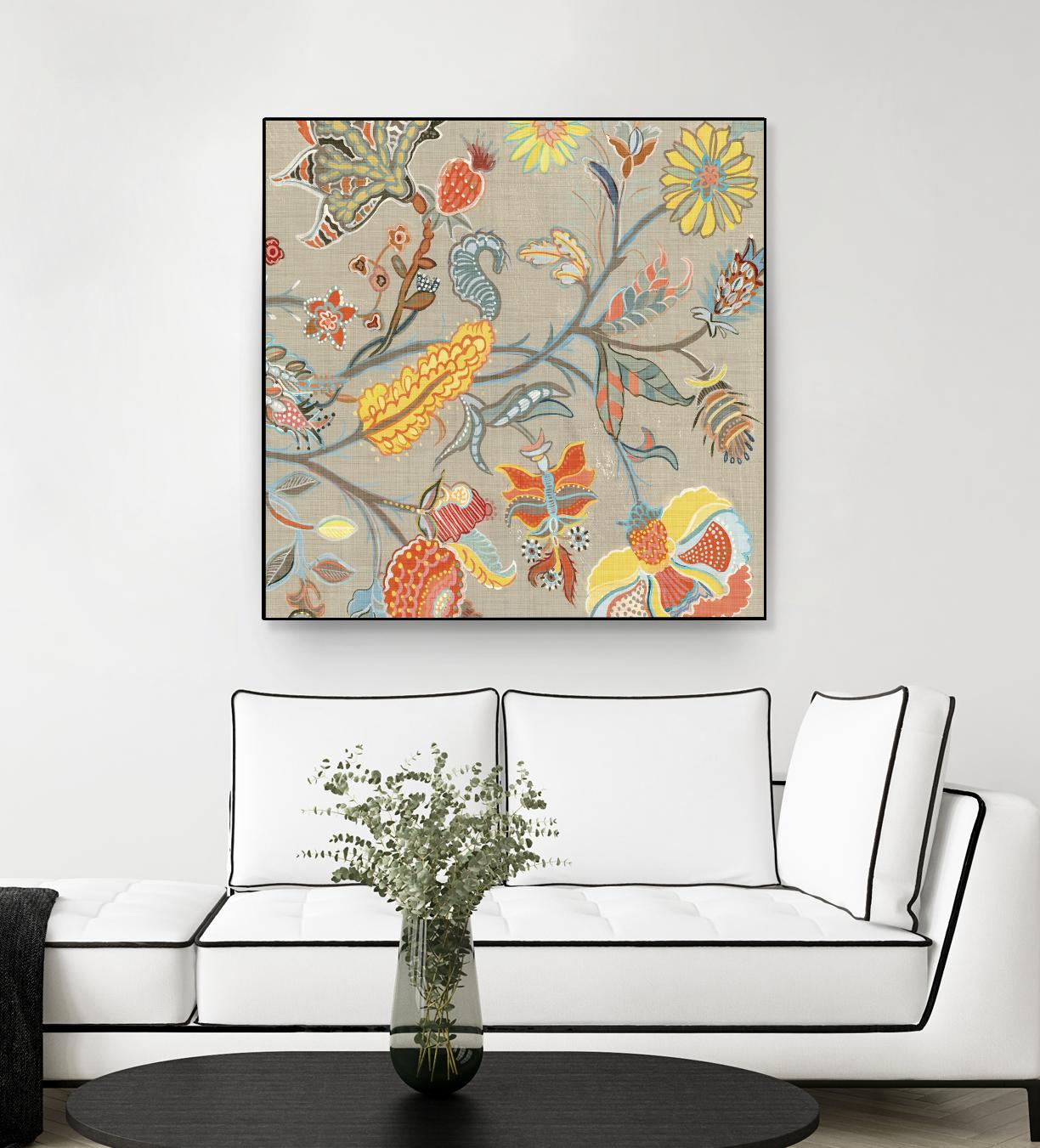 Folklore II by Maya Woods on GIANT ART - yellow floral