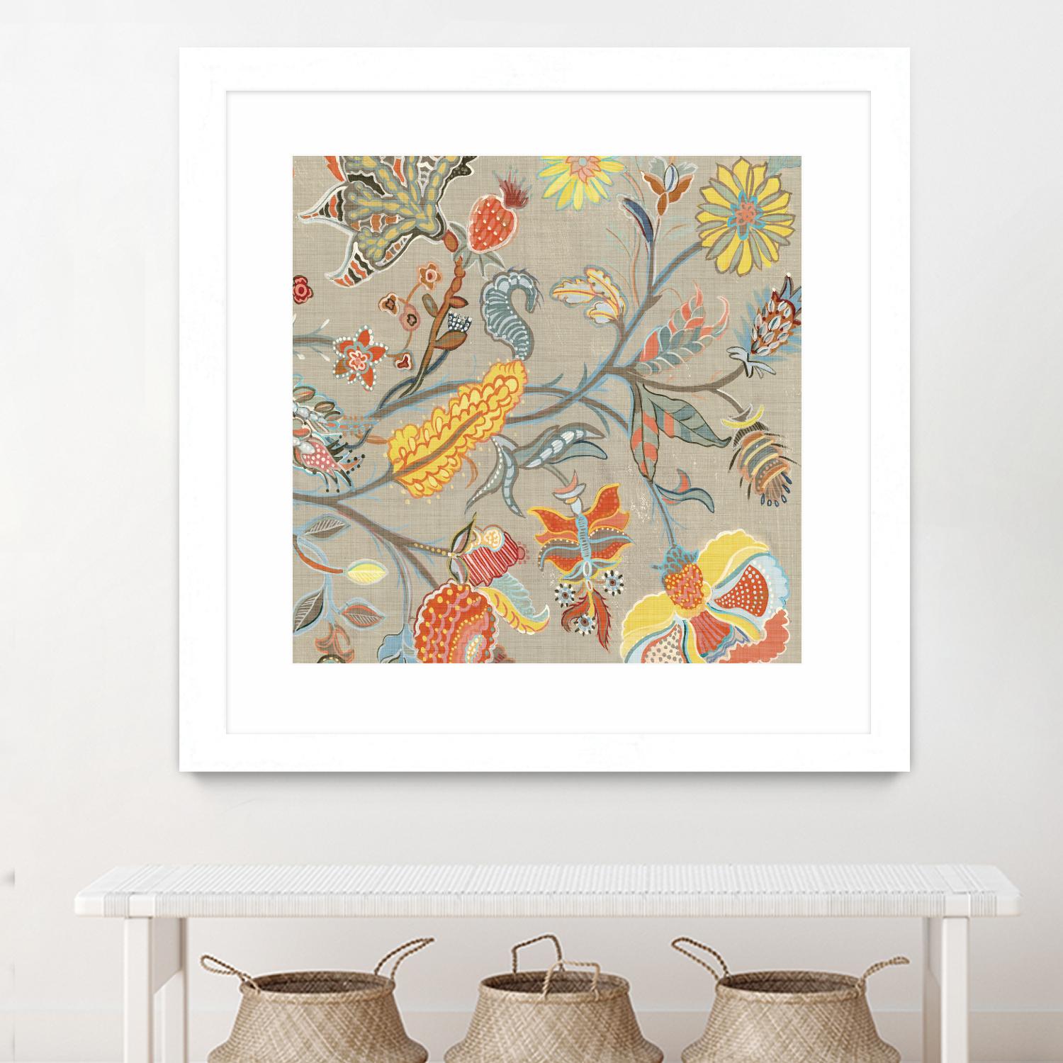 Folklore II by Maya Woods on GIANT ART - yellow floral