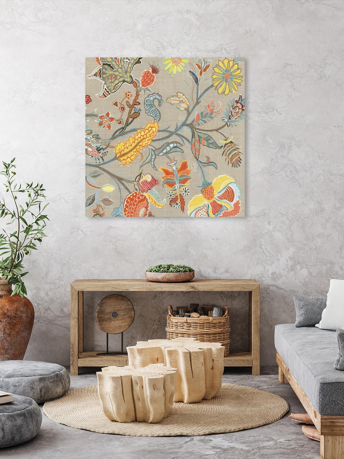 Folklore II by Maya Woods on GIANT ART - yellow floral