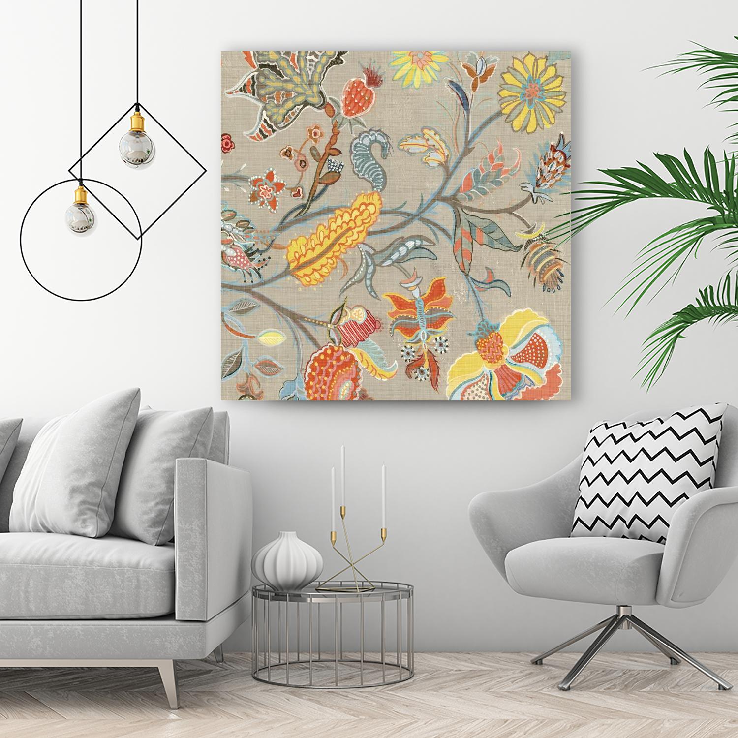 Folklore II by Maya Woods on GIANT ART - yellow floral