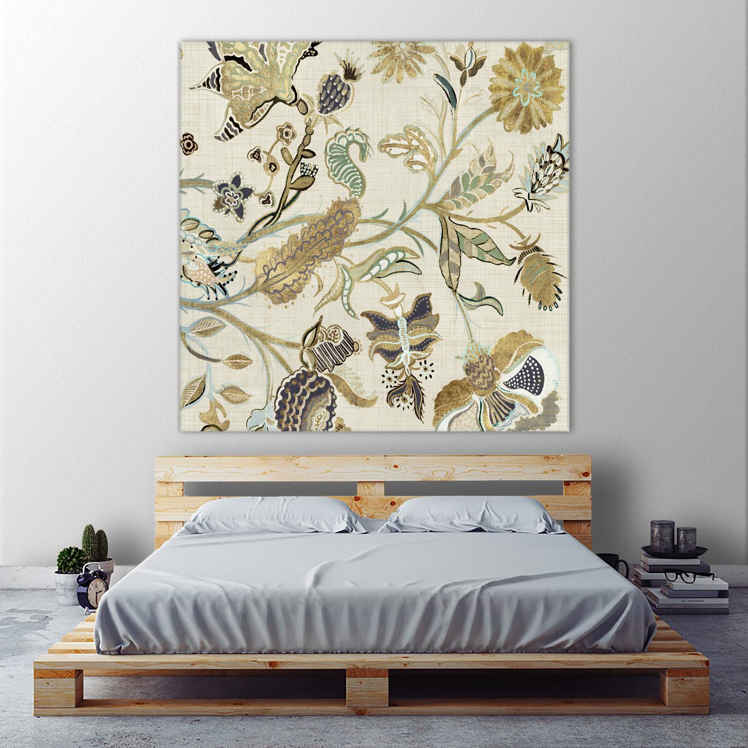Mythos I by Maya Woods on GIANT ART - brown floral