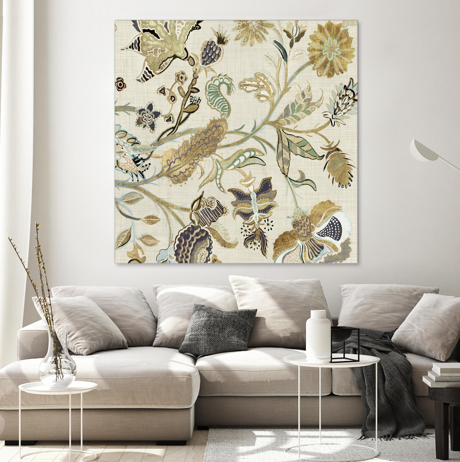 Mythos I by Maya Woods on GIANT ART - brown floral