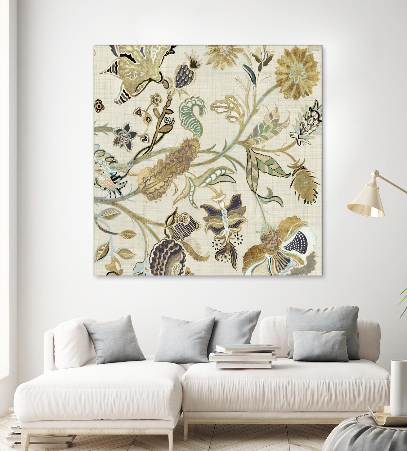 Mythos I by Maya Woods on GIANT ART - brown floral