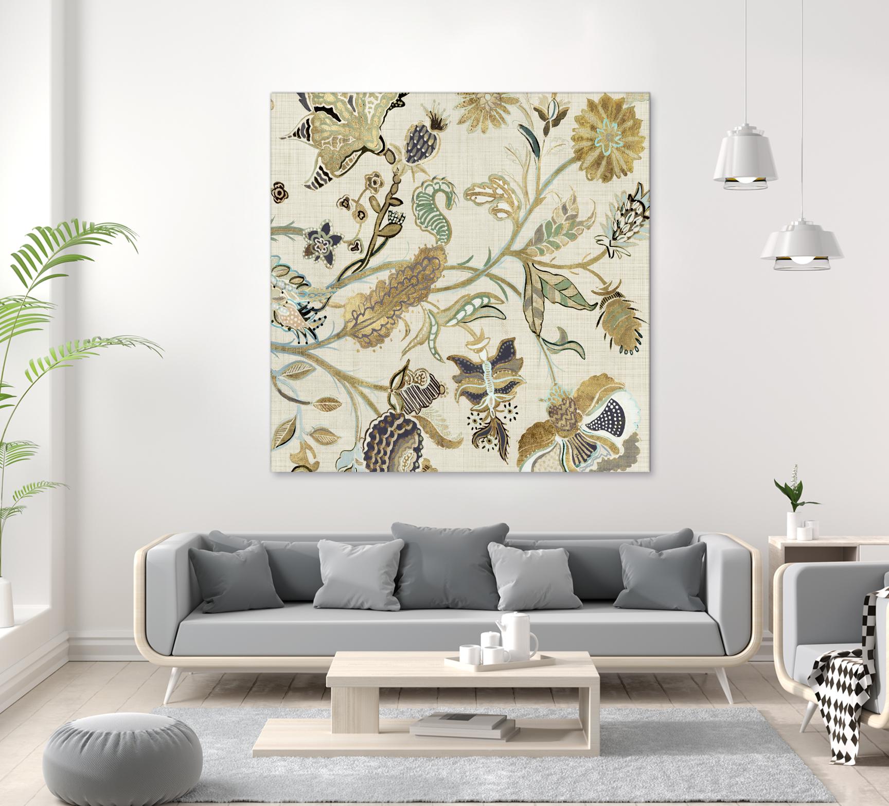 Mythos I by Maya Woods on GIANT ART - brown floral