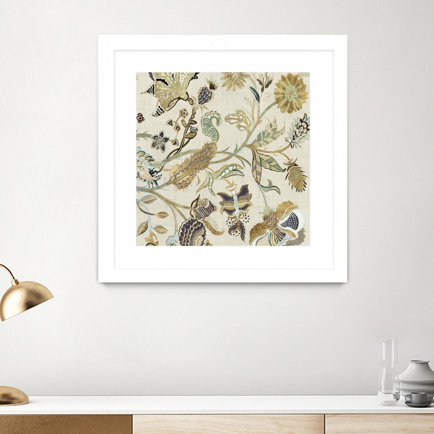 Mythos I by Maya Woods on GIANT ART - brown floral