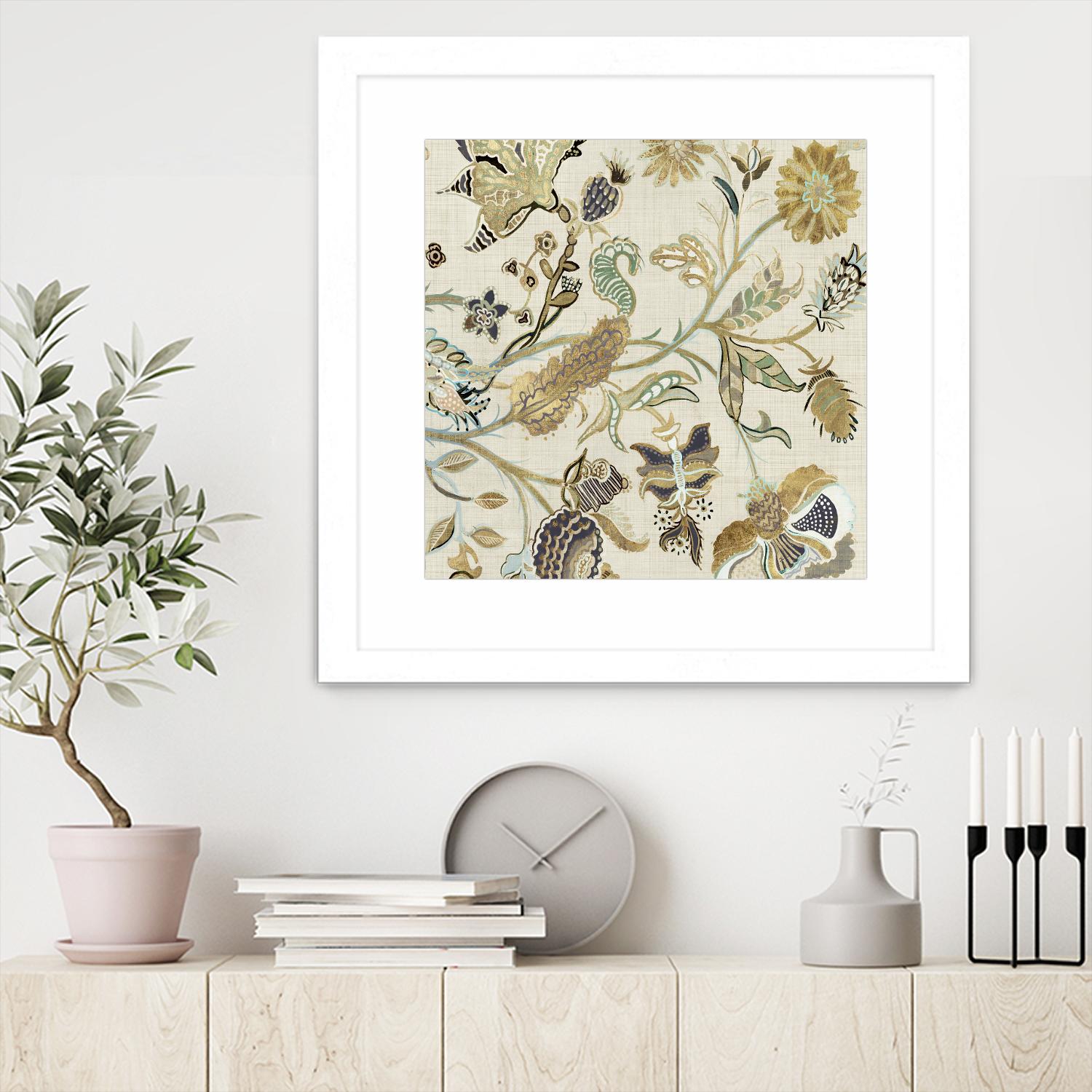 Mythos I by Maya Woods on GIANT ART - brown floral