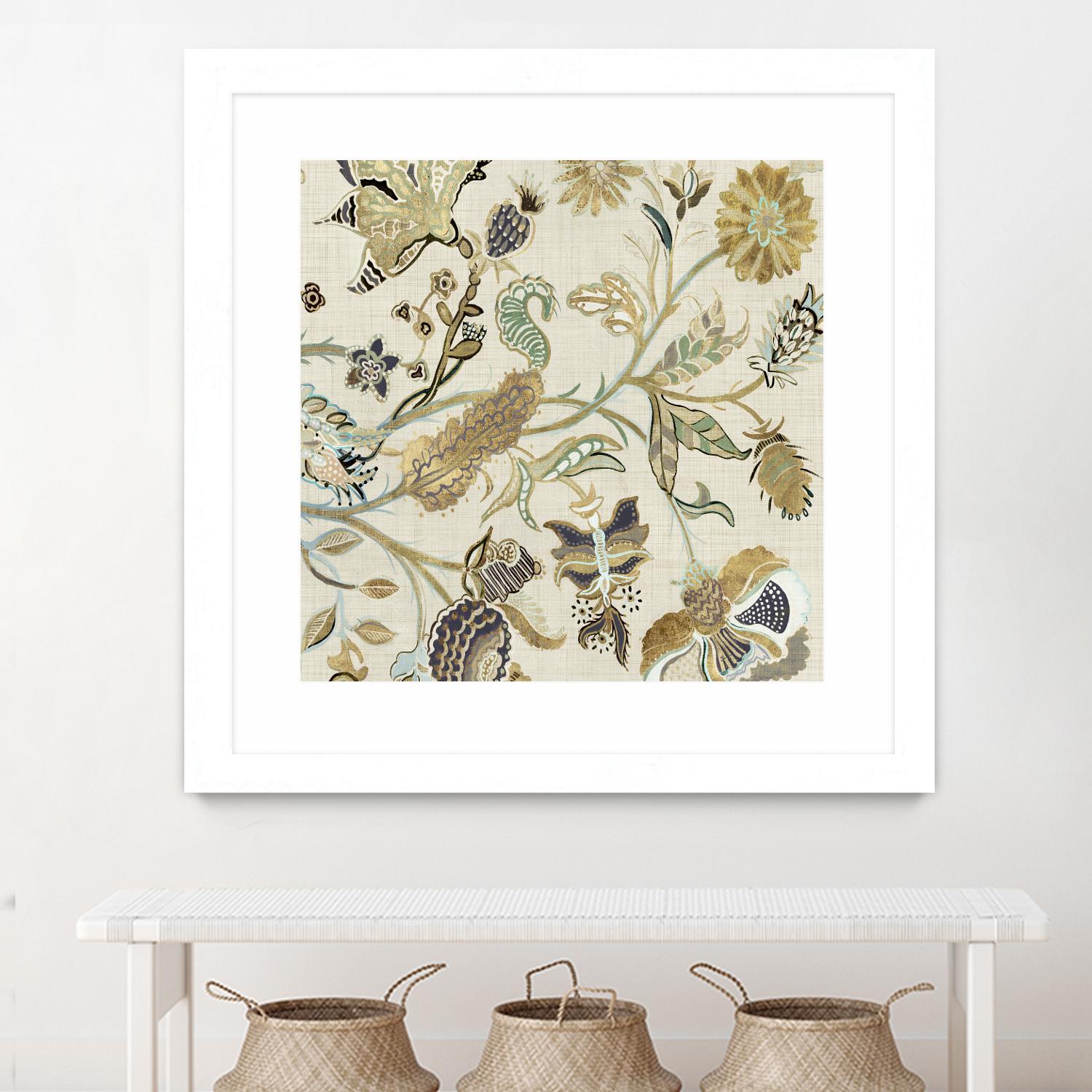 Mythos I by Maya Woods on GIANT ART - brown floral