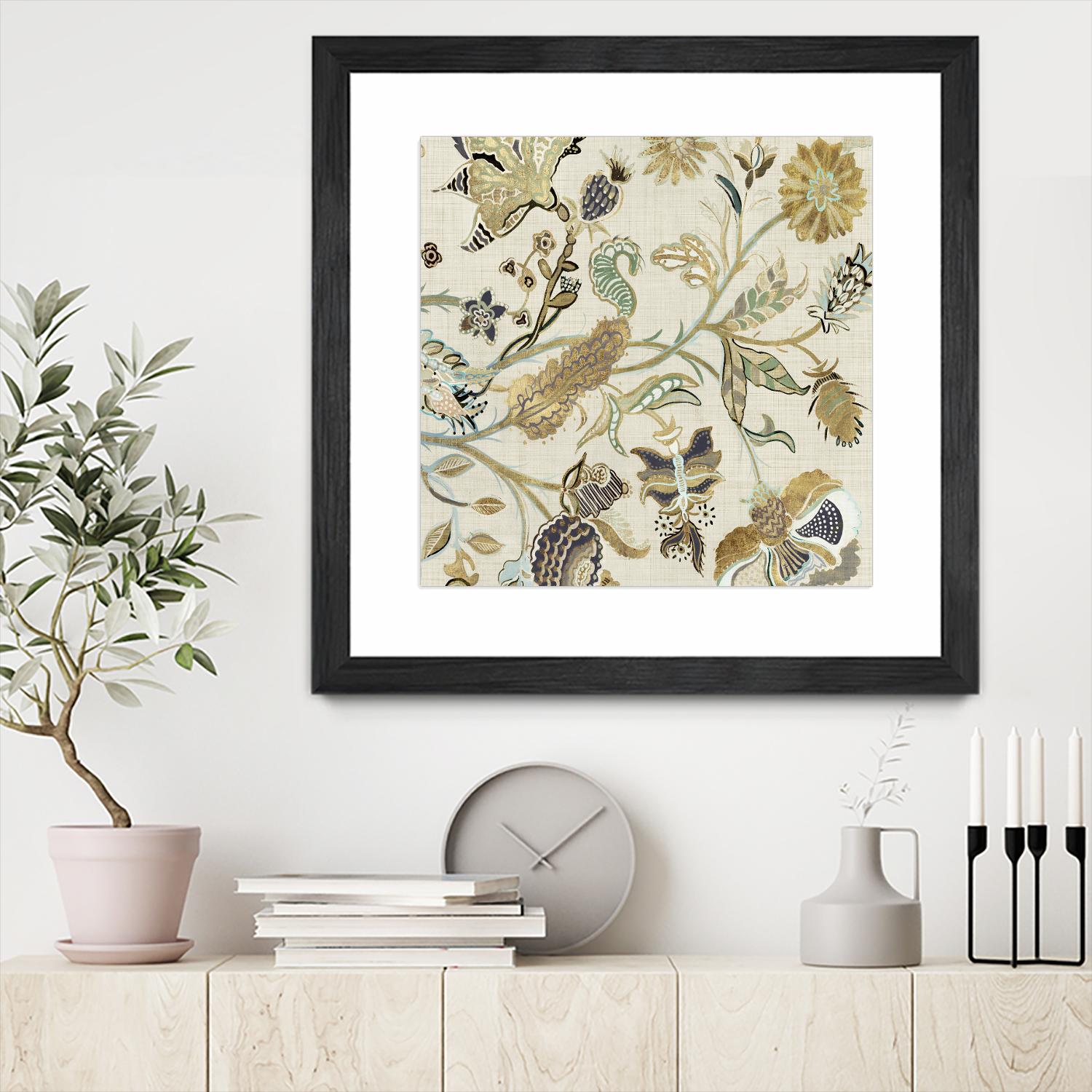 Mythos I by Maya Woods on GIANT ART - brown floral