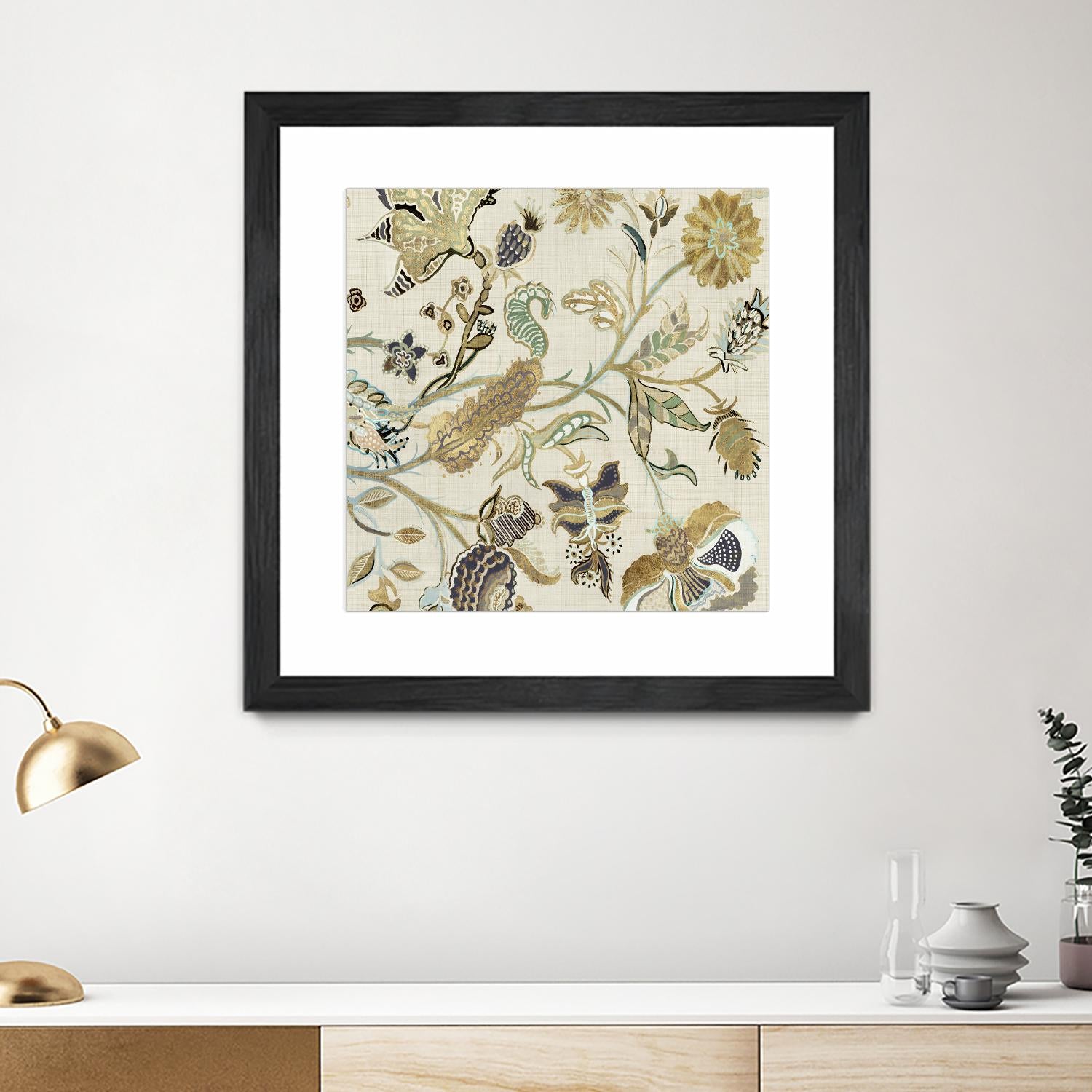 Mythos I by Maya Woods on GIANT ART - brown floral