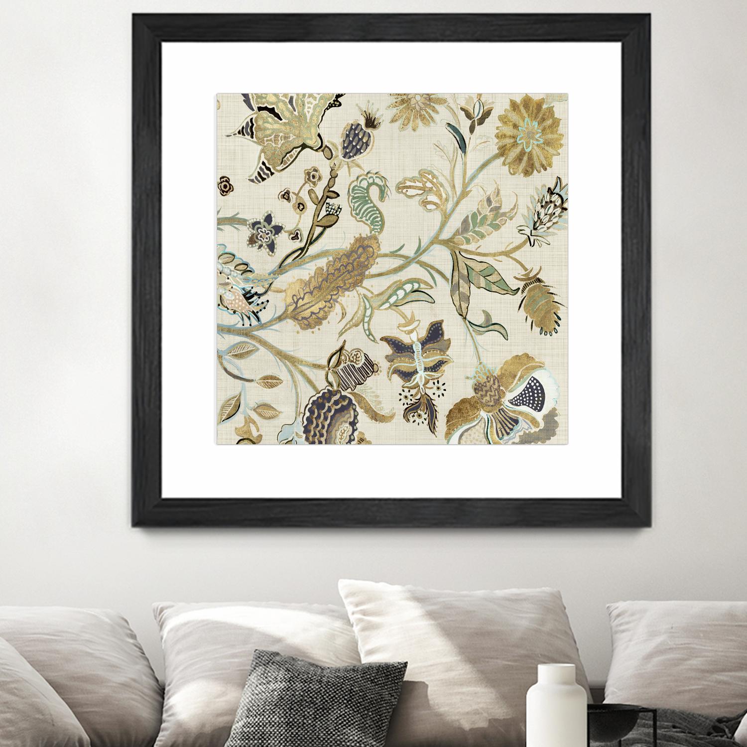 Mythos I by Maya Woods on GIANT ART - brown floral