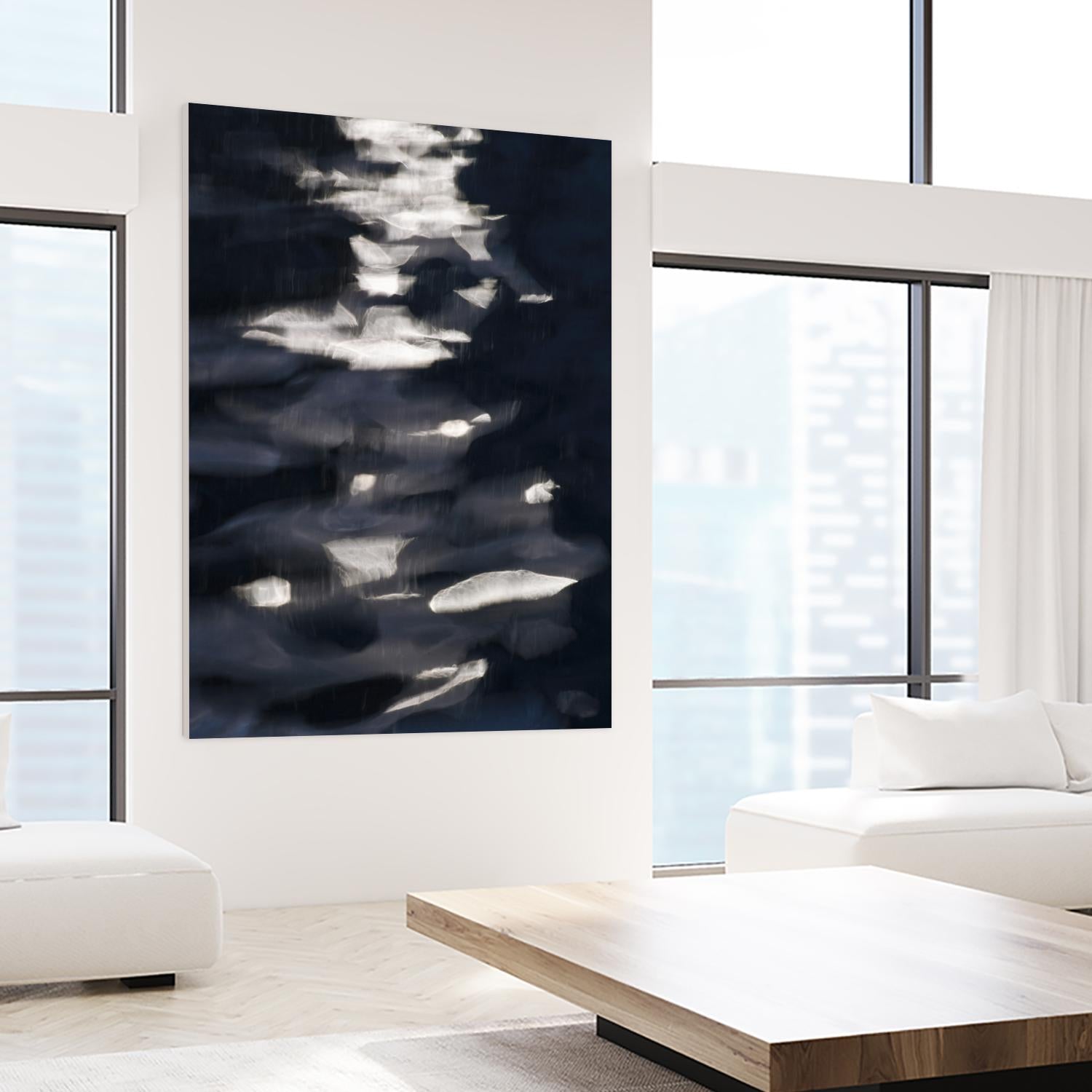 Black Water I by Norm Stelfox on GIANT ART - white abstract