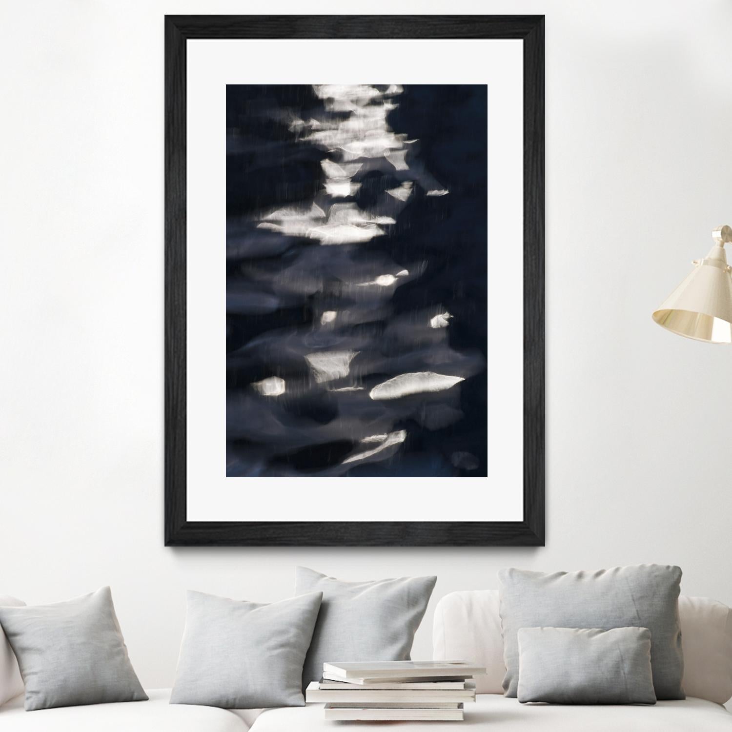 Black Water I by Norm Stelfox on GIANT ART - white abstract