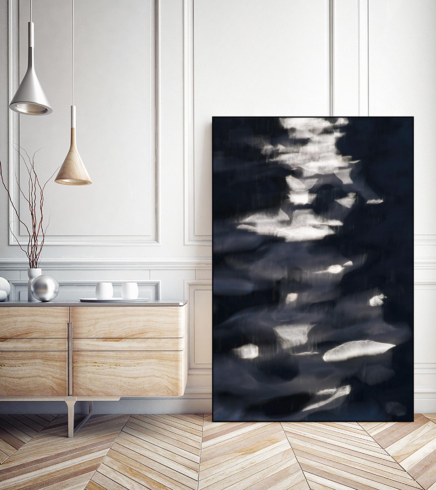 Black Water I by Norm Stelfox on GIANT ART - white abstract