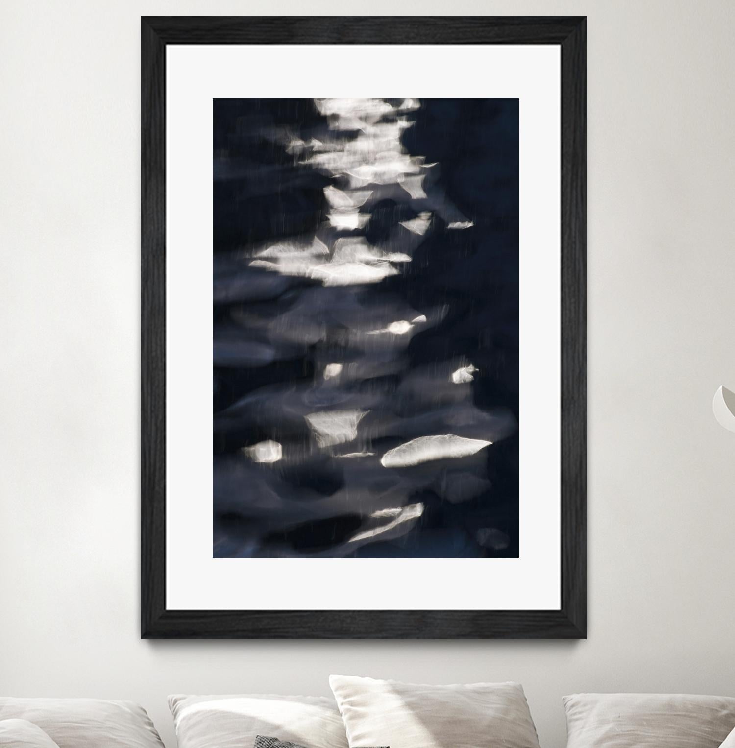 Black Water I by Norm Stelfox on GIANT ART - white abstract