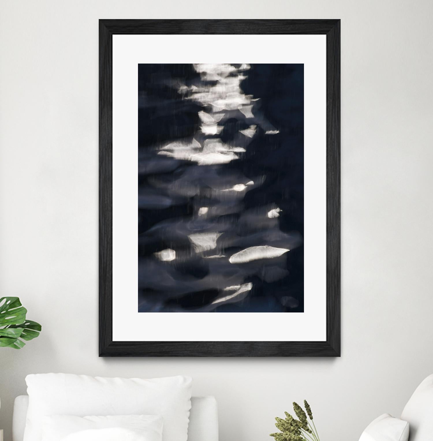 Black Water I by Norm Stelfox on GIANT ART - white abstract