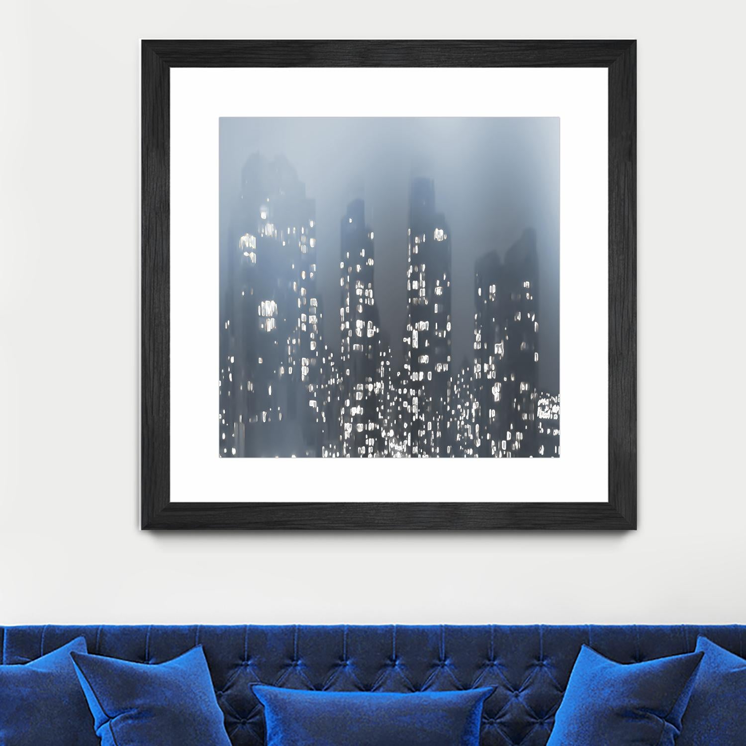 Dark City by Norm Stelfox on GIANT ART - white city scene