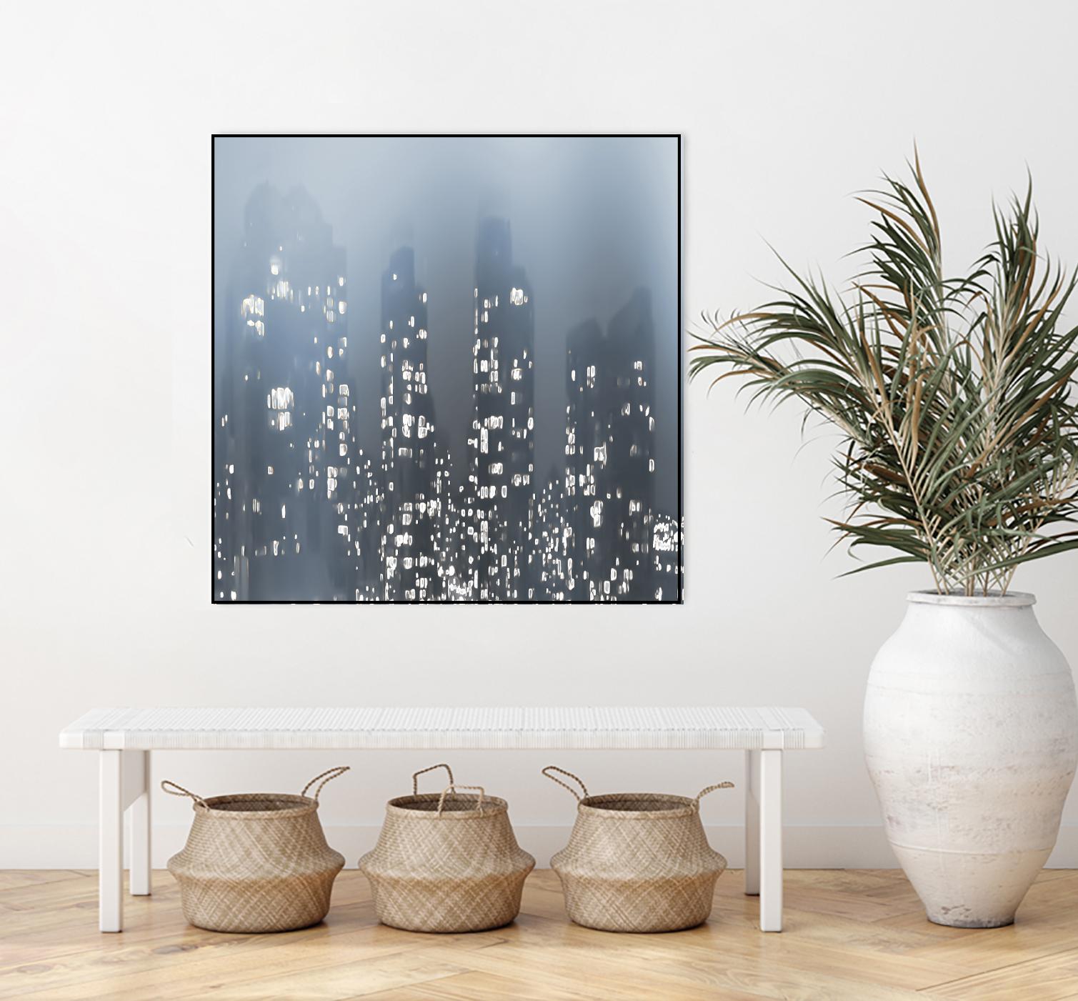 Dark City by Norm Stelfox on GIANT ART - white city scene