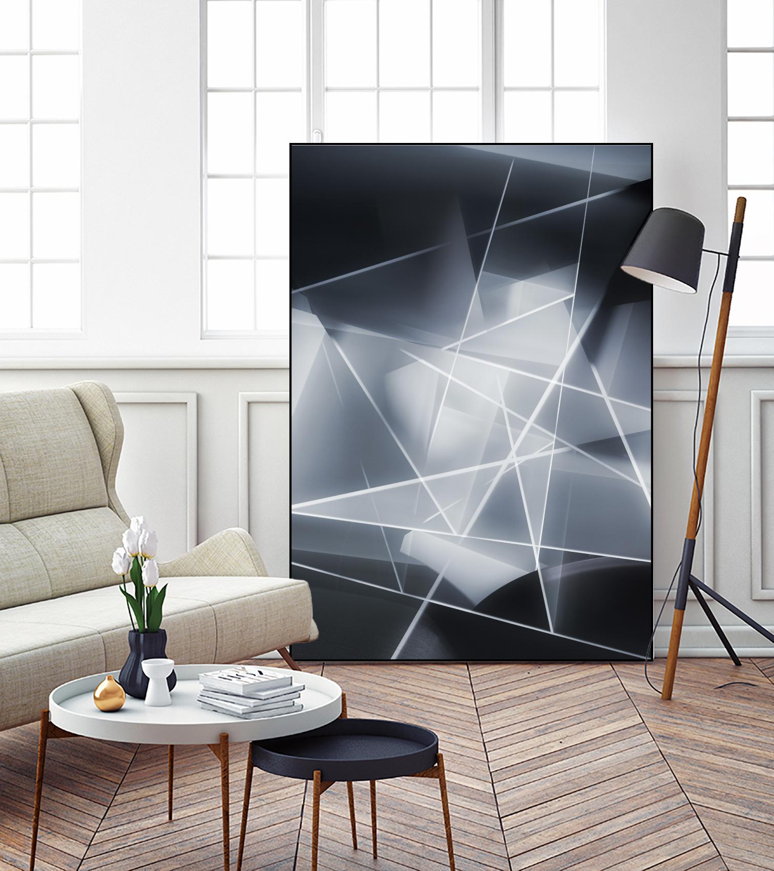 Feeling in the 80's by Norm Stelfox on GIANT ART - black abstract