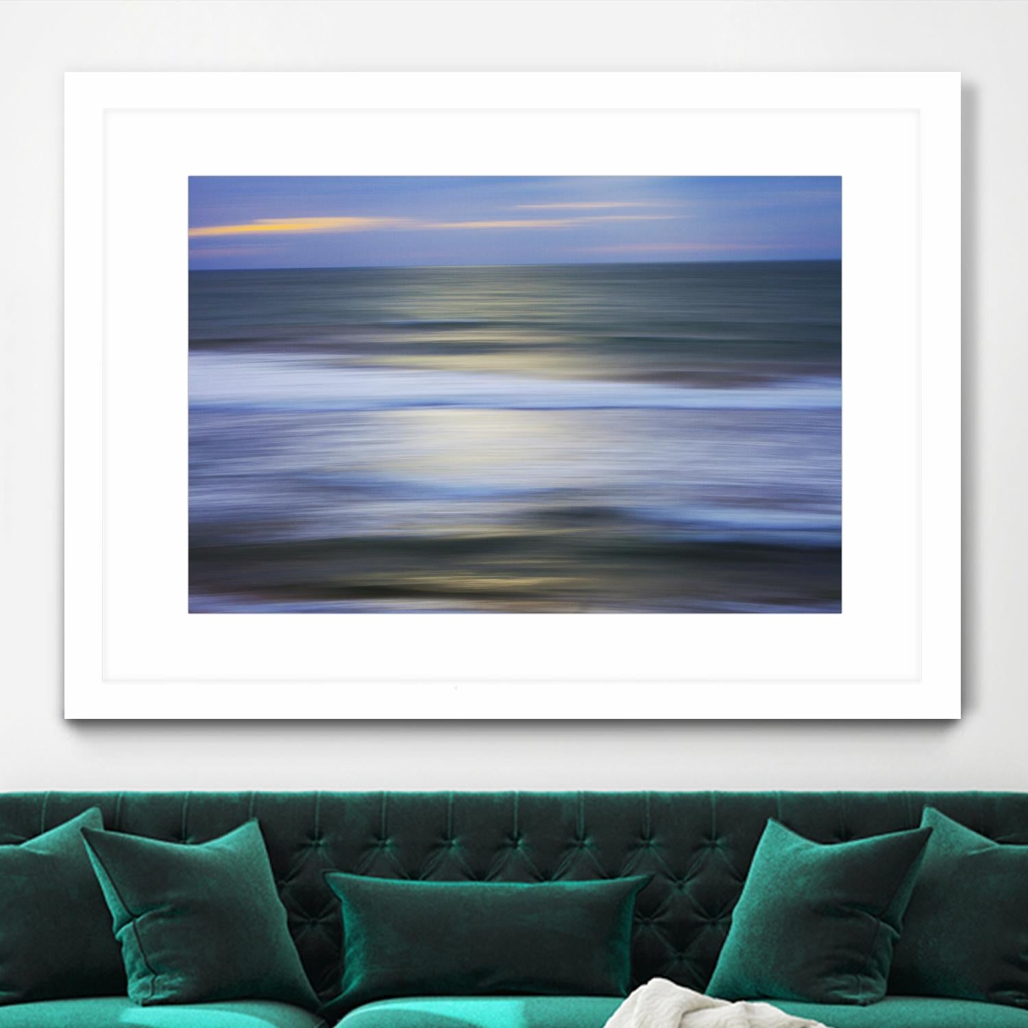 Mythical Wave by Norm Stelfox on GIANT ART - blue abstract