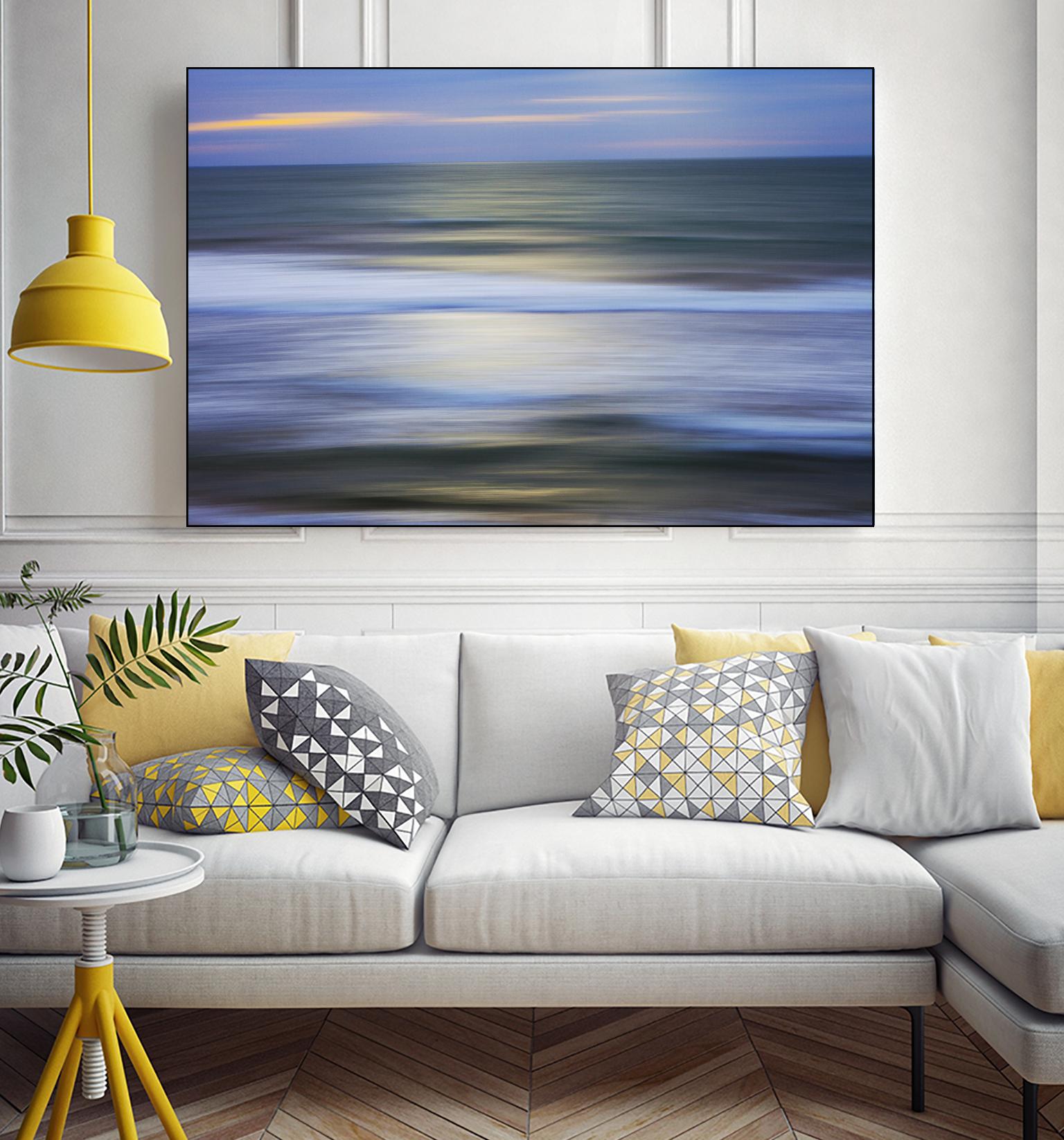 Mythical Wave by Norm Stelfox on GIANT ART - blue abstract