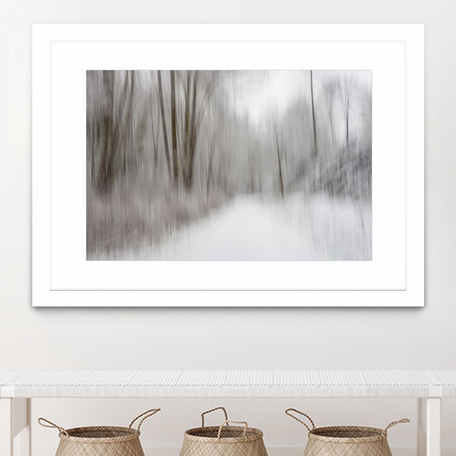 Foggy Lichen II by Norm Stelfox on GIANT ART - brown trees