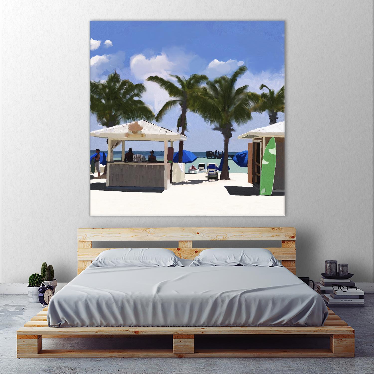 Key West Cabana I by Rick Novak on GIANT ART - green tropical
