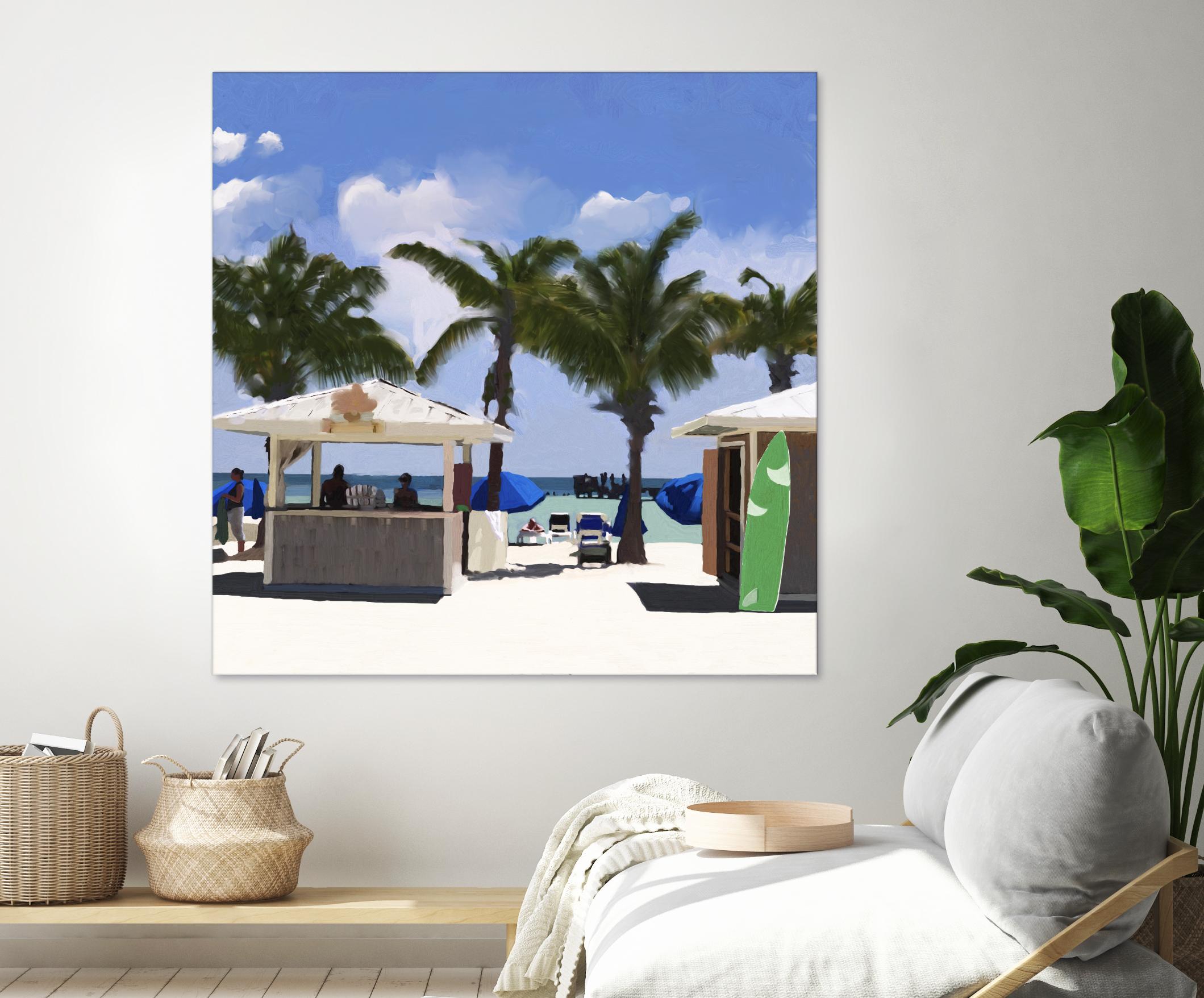 Key West Cabana I by Rick Novak on GIANT ART - green tropical