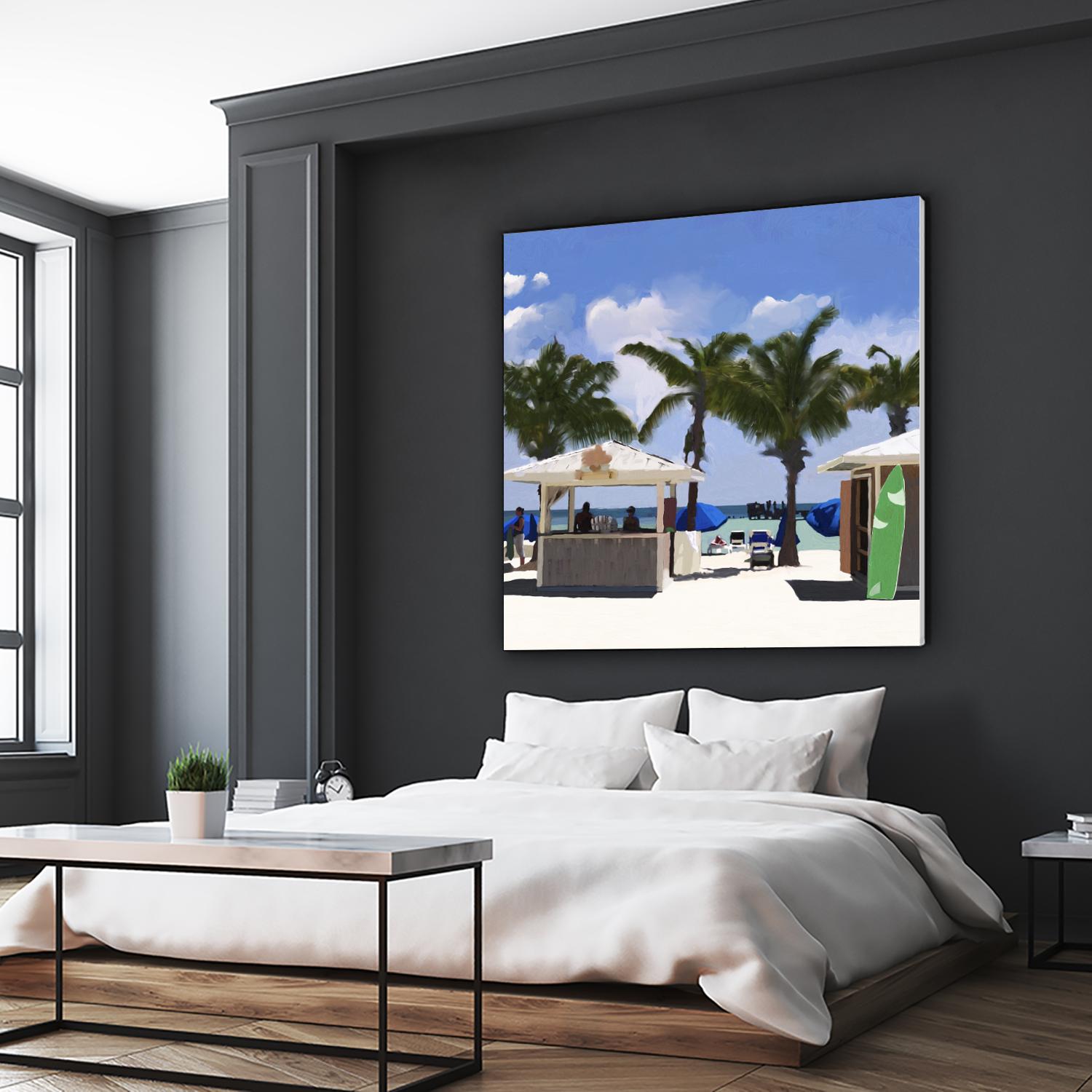 Key West Cabana I by Rick Novak on GIANT ART - green tropical